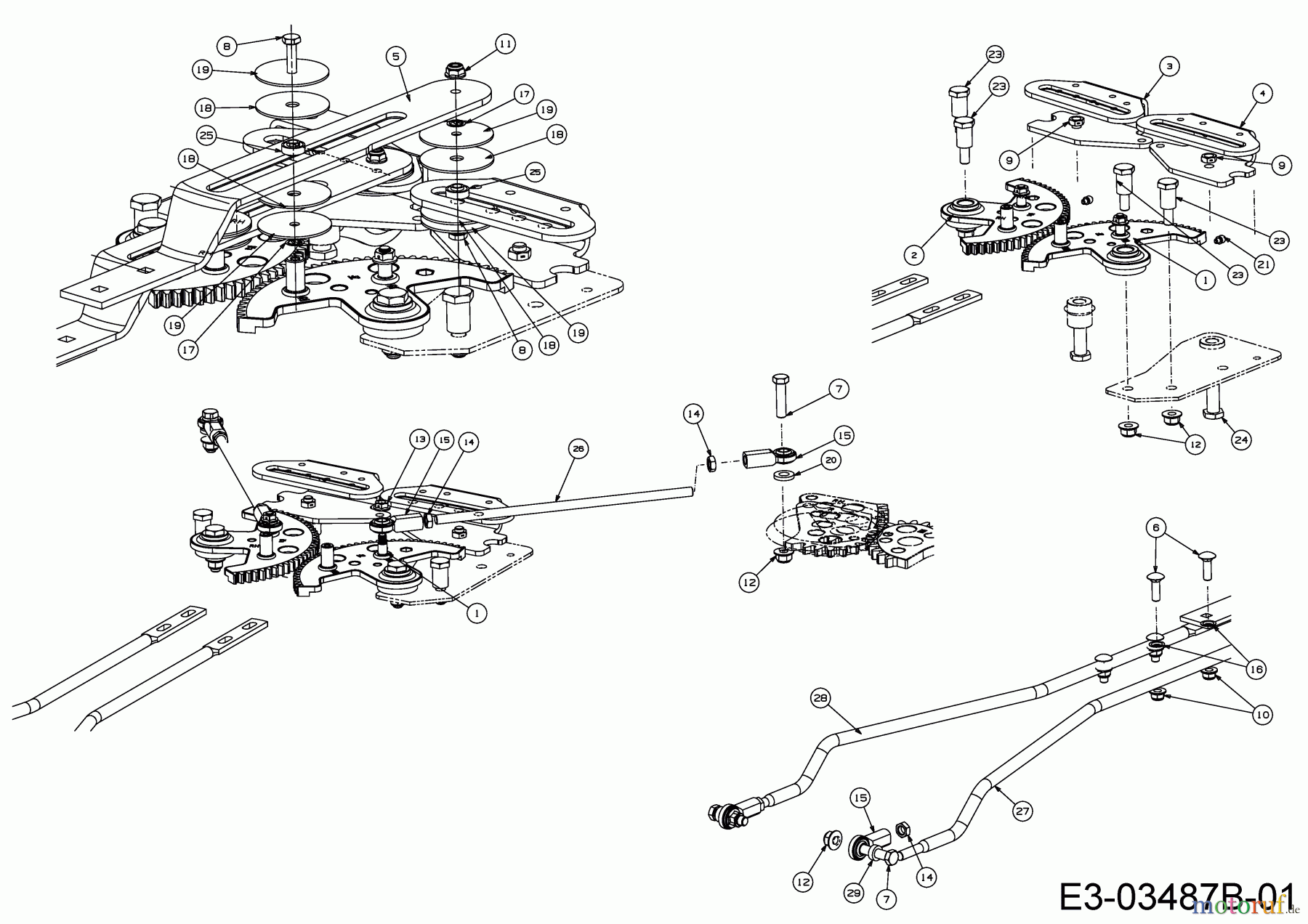  Cub Cadet Zero Turn XZ3 122 17CIDGHB603  (2020) Système direction