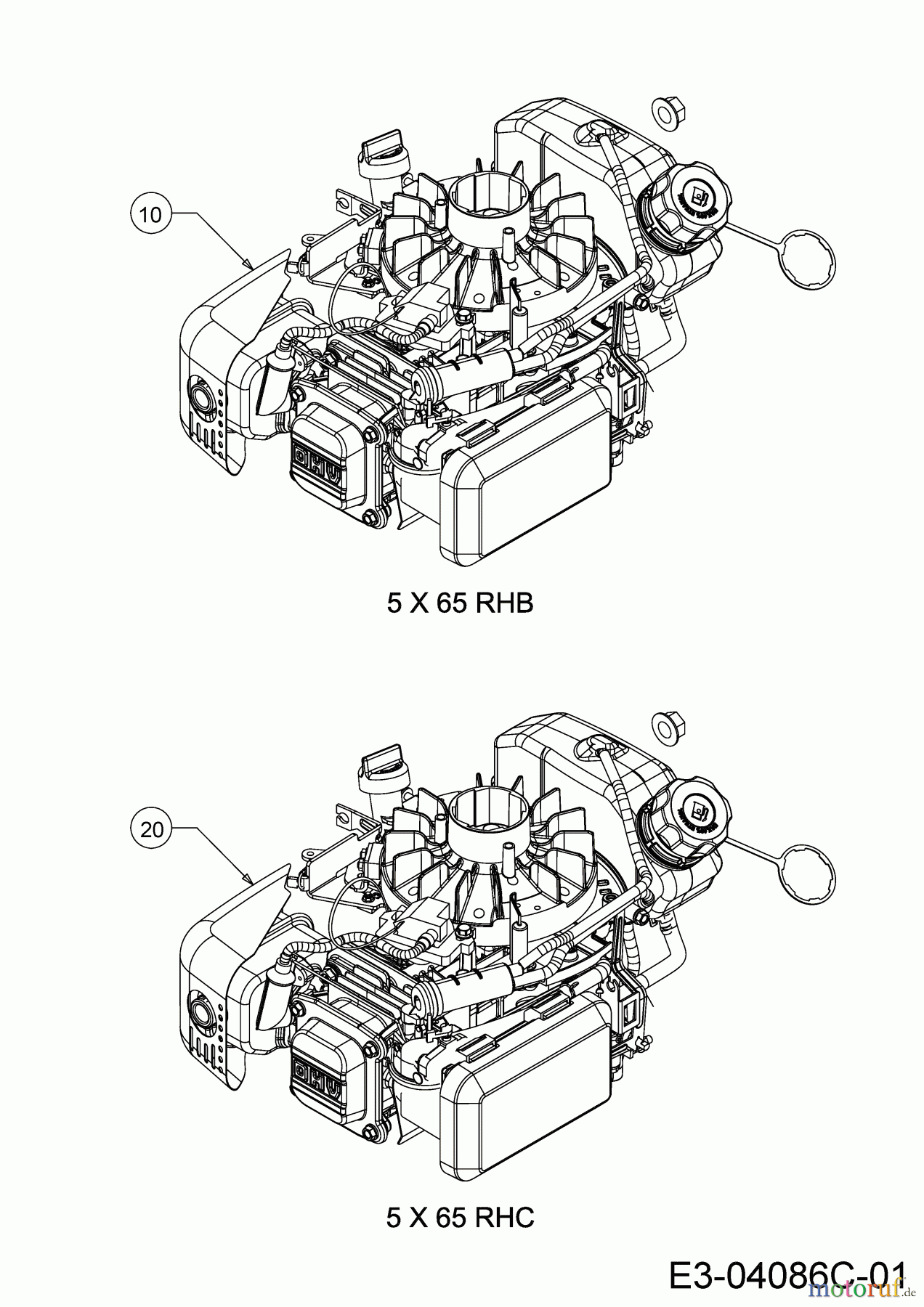  Cub Cadet Tondeuse thermique tractée XM2 DR46SA 12ABYAKC603 (2019) Moteur