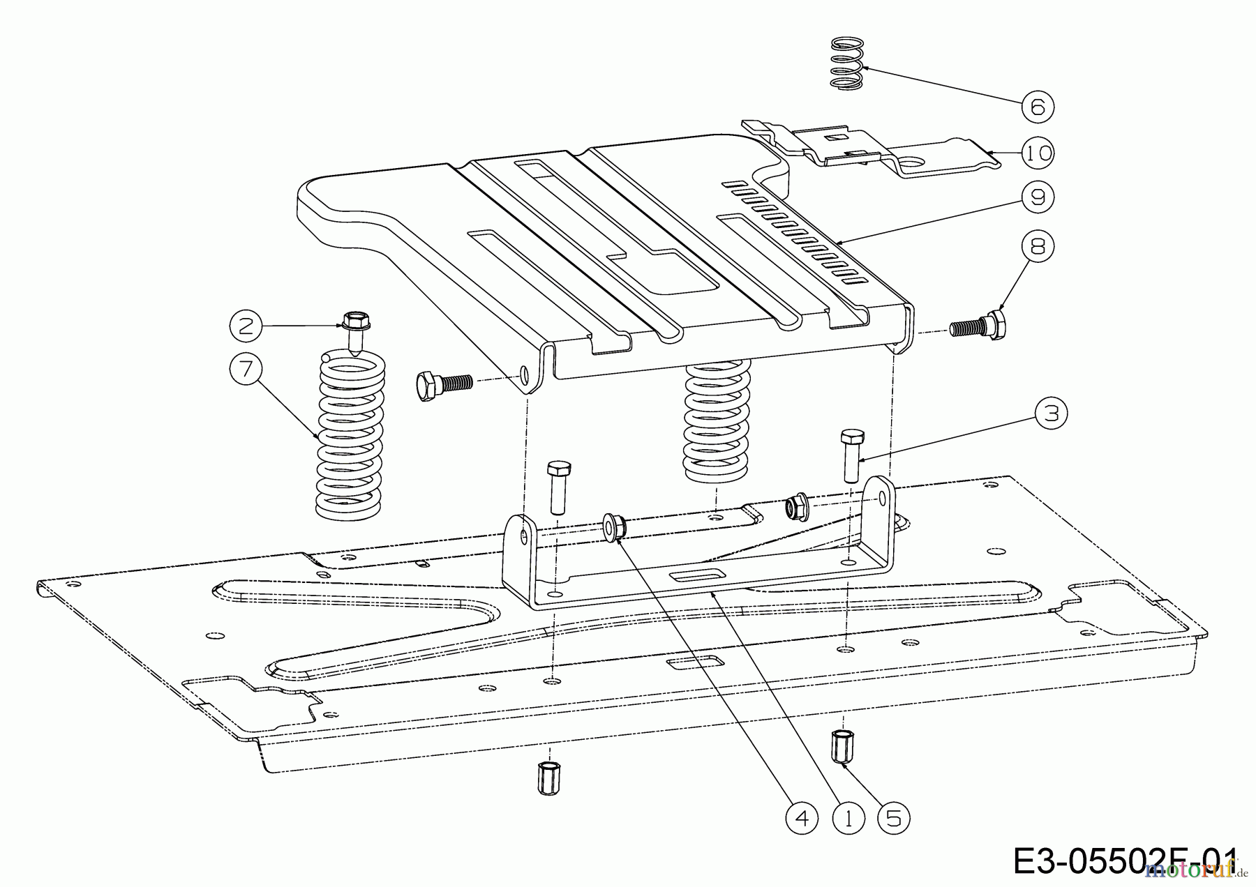  Cub Cadet Zero Turn XZ2 107 17CICBDS603 (2019) Support de siège