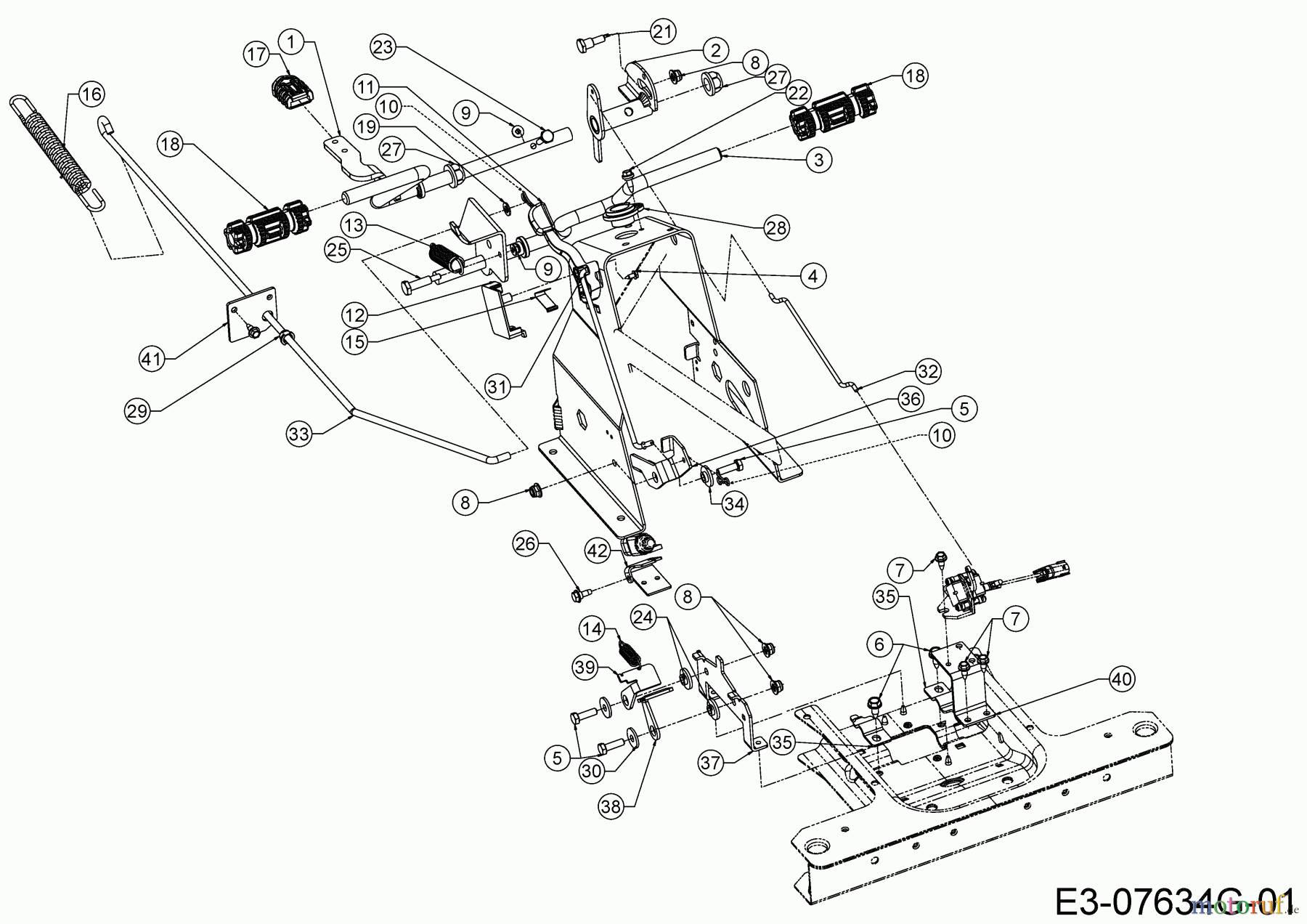  Cub Cadet E-Tracteurs de pelouse LR2 ES76 33AA27JD603 (2020) Pedales