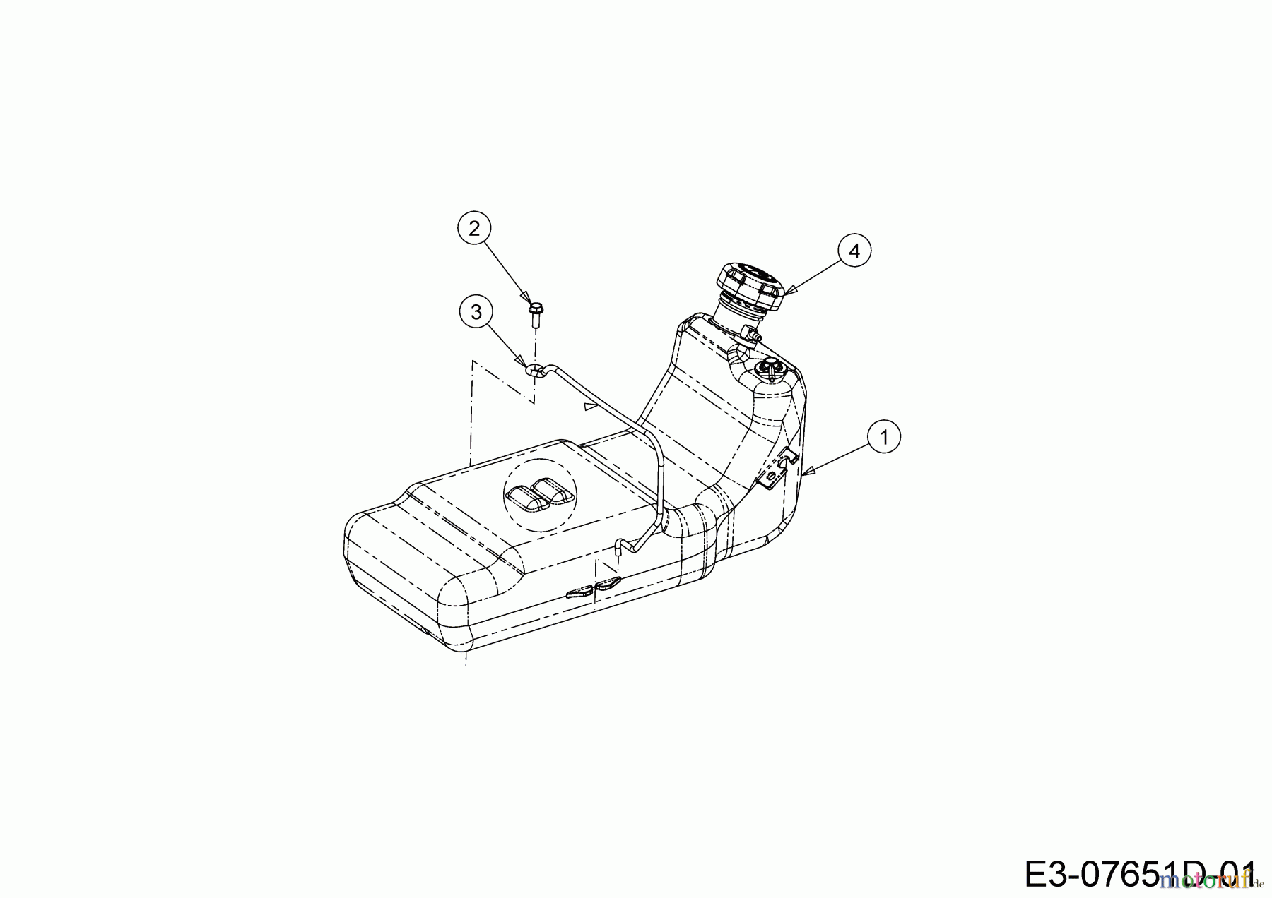  Cub Cadet Zero Turn XZ5 L107 17AAEACS603 (2020) Réservoir