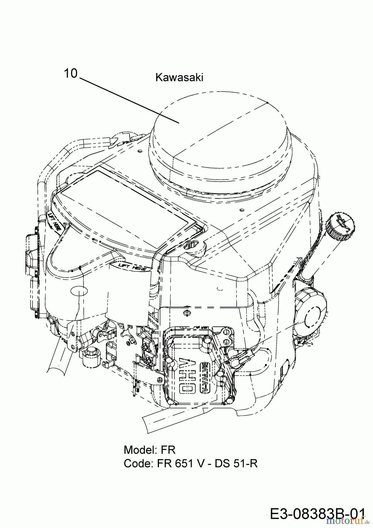  Cub Cadet Zero Turn XZ2 127 17AICBYQ603  (2020) Moteur Kawasaki