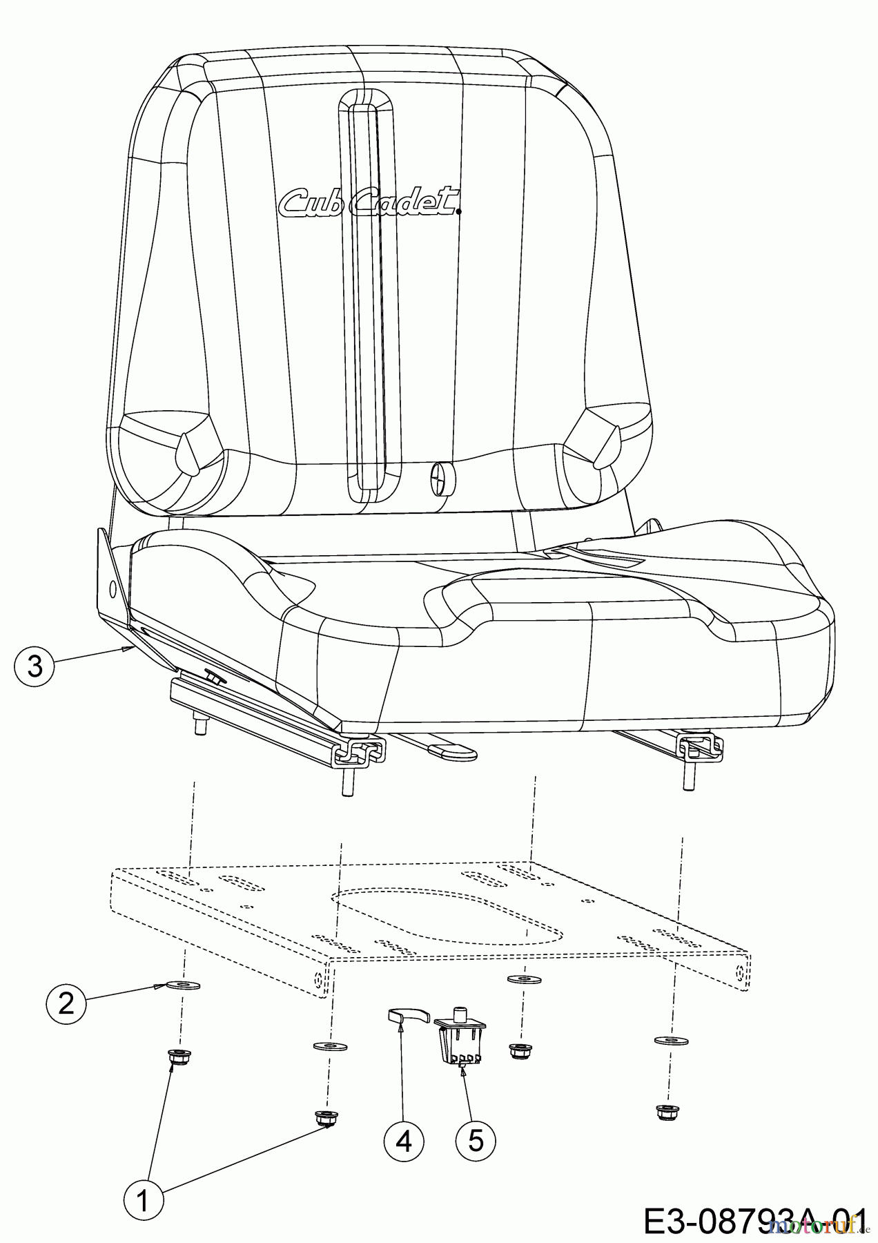  Cub Cadet Zero Turn XZ2 127 17AICBYQ603  (2020) Siège