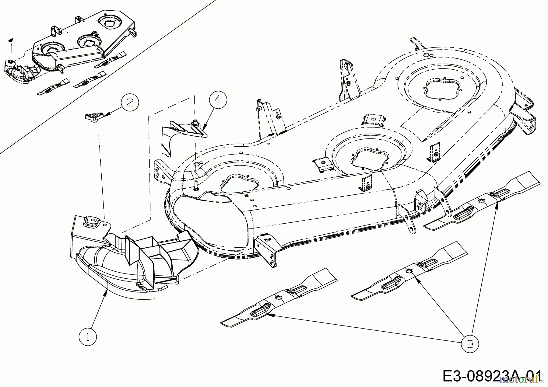  Cub Cadet Zero Turn XZ1 137 17CICACW603  (2019) Kits mulching