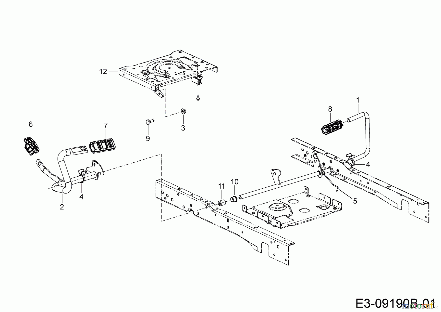  Cub Cadet Tracteurs de pelouse XT2 PS107 13BGA1CS603  (2020) Pedales