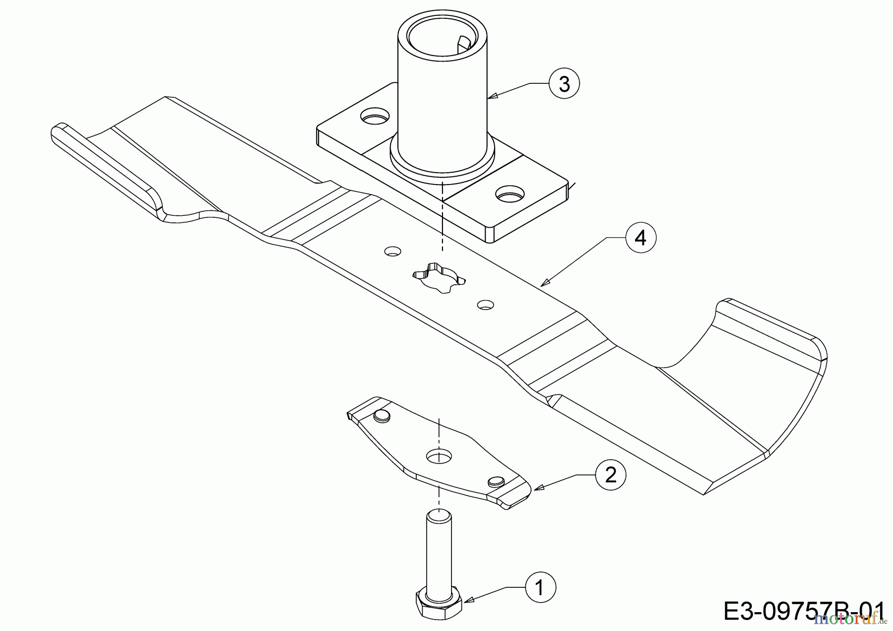  Cub Cadet Tondeuse thermique LM1 AP42 11A-LQMG603 (2020) Lame, Moyeu de lame