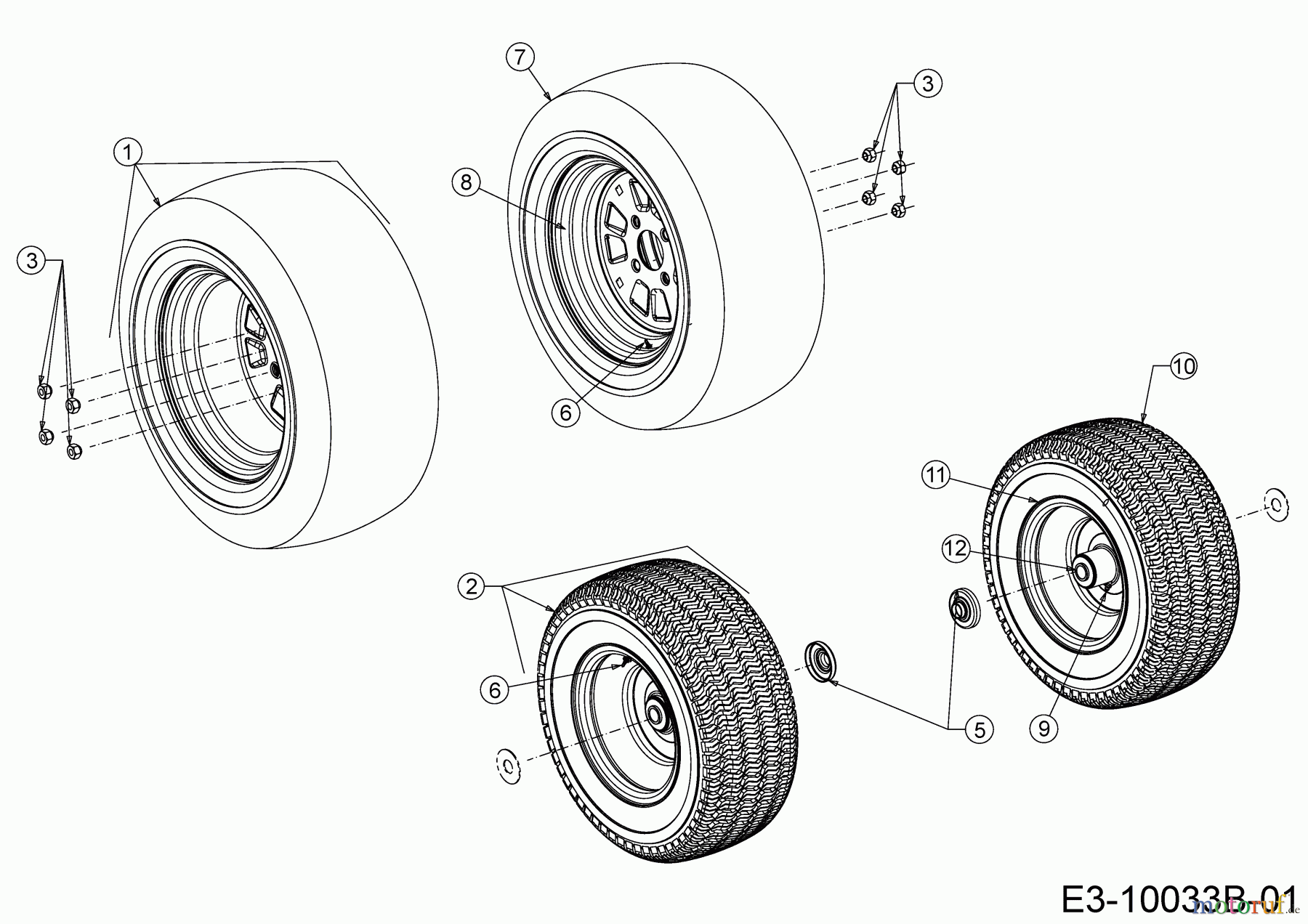  Cub Cadet Tracteurs de jardin XT3 QS137 14CIA5CA603  (2020) Roues