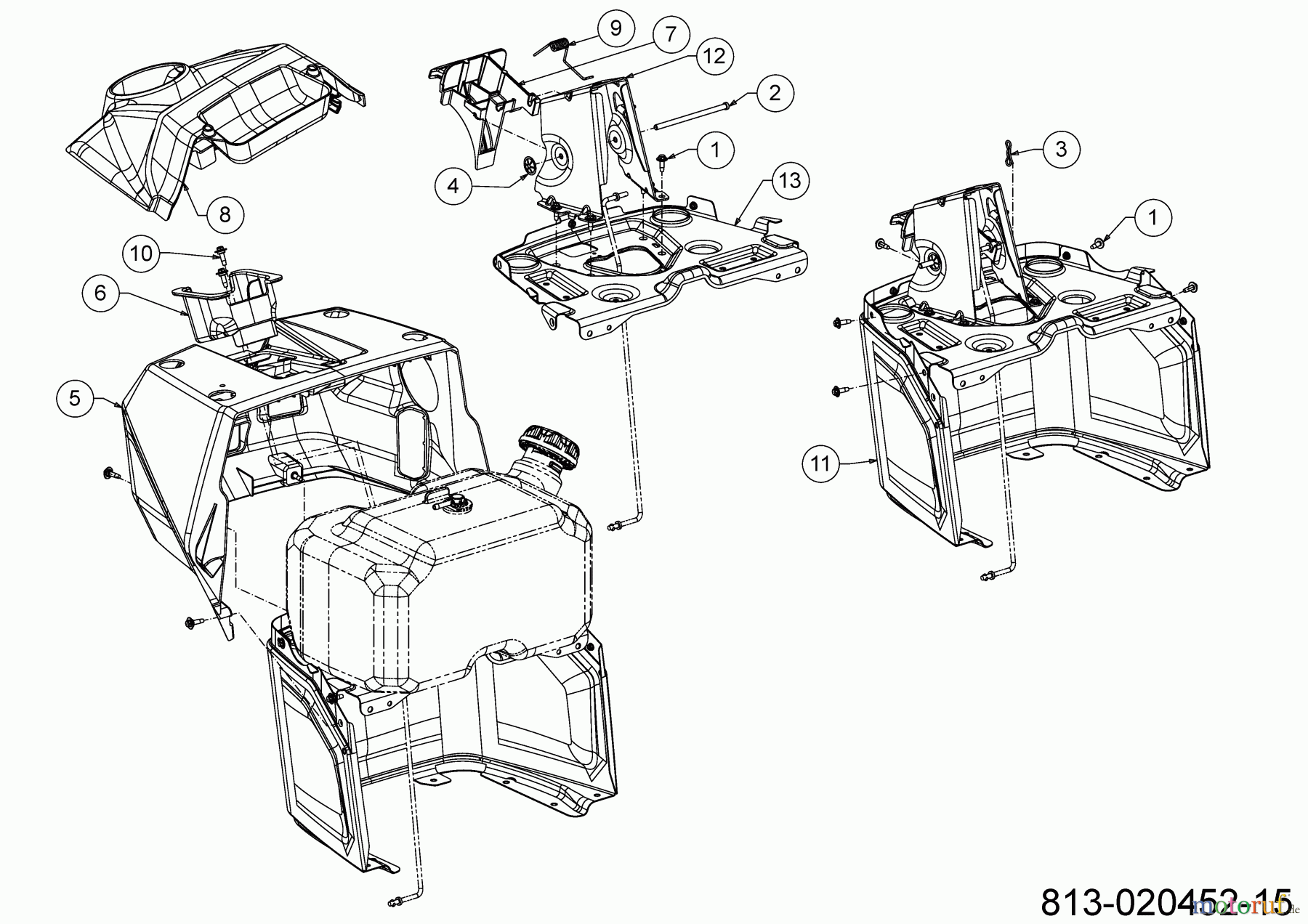  Cub Cadet Tracteurs de pelouse XT2 QR106 13AFA1TR603 (2022) Tableau de bord