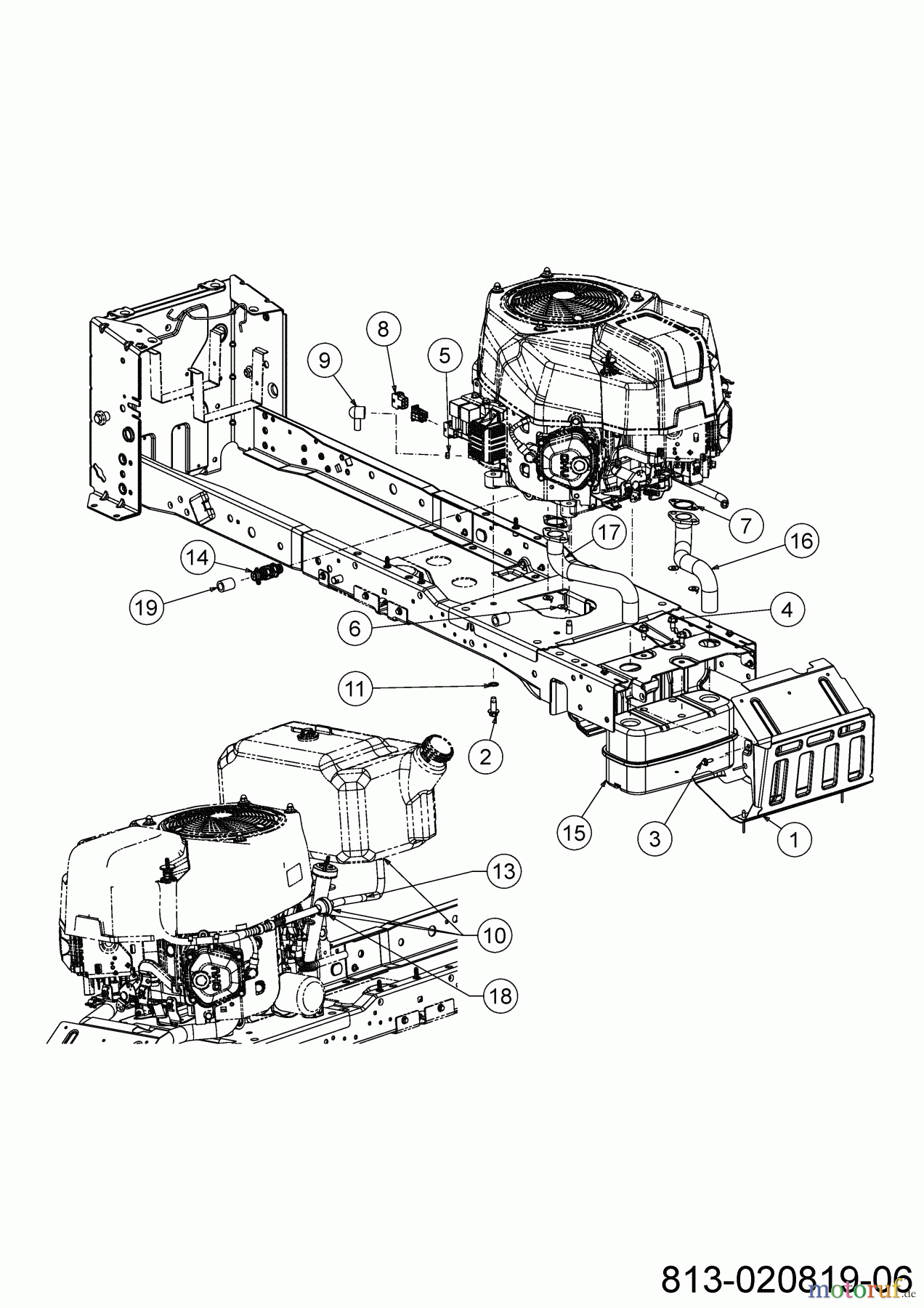  Cub Cadet Tracteurs de pelouse XT2 PS117 13AJA1TT603 (2023) Accessoires moteur