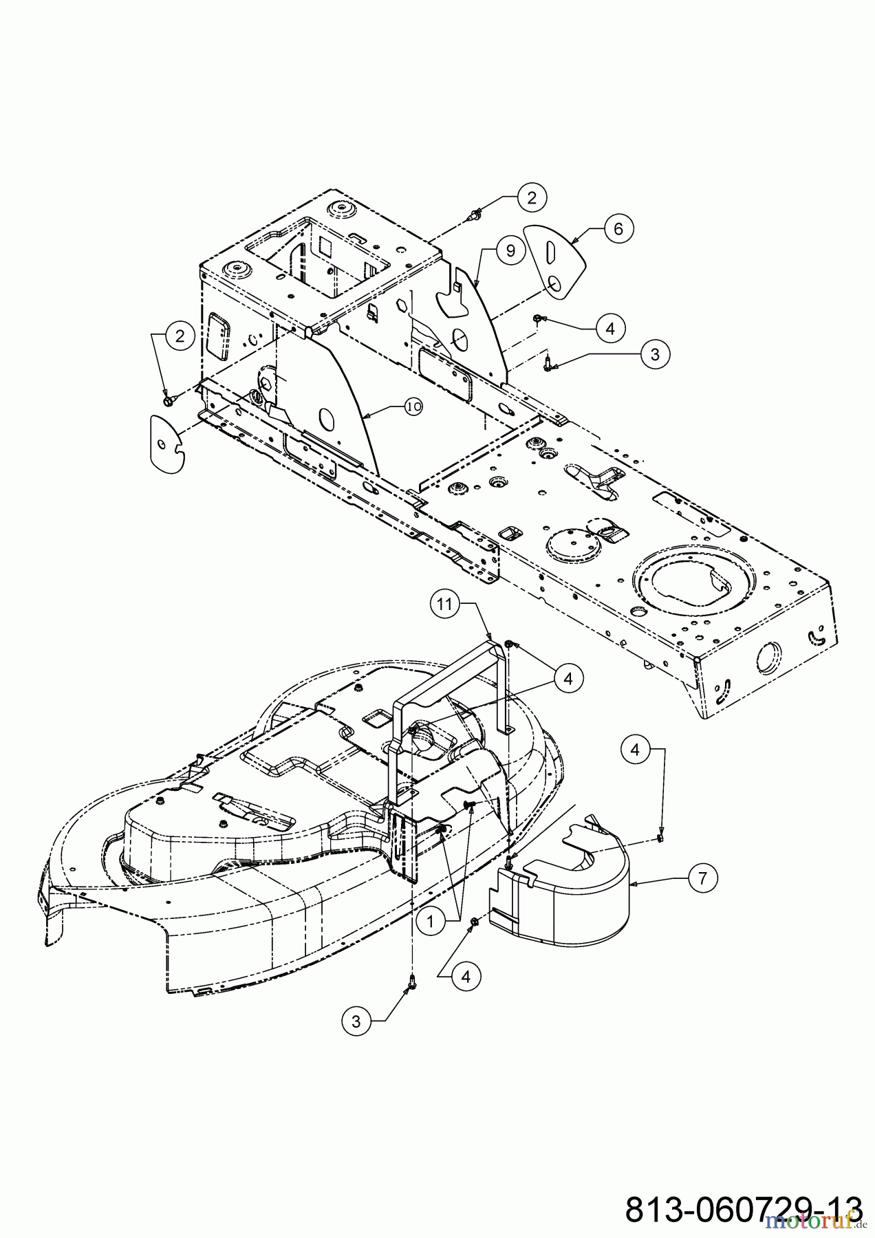  Cub Cadet Tracteurs de pelouse LT2 NS96 13BB79DF603 (2021) Couvercles de protection plateau de coupe F (38