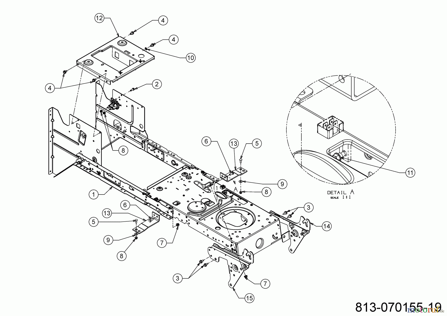  Cub Cadet Tracteurs de pelouse LT2 NR92 13AB71BE603 (2023) Châssis