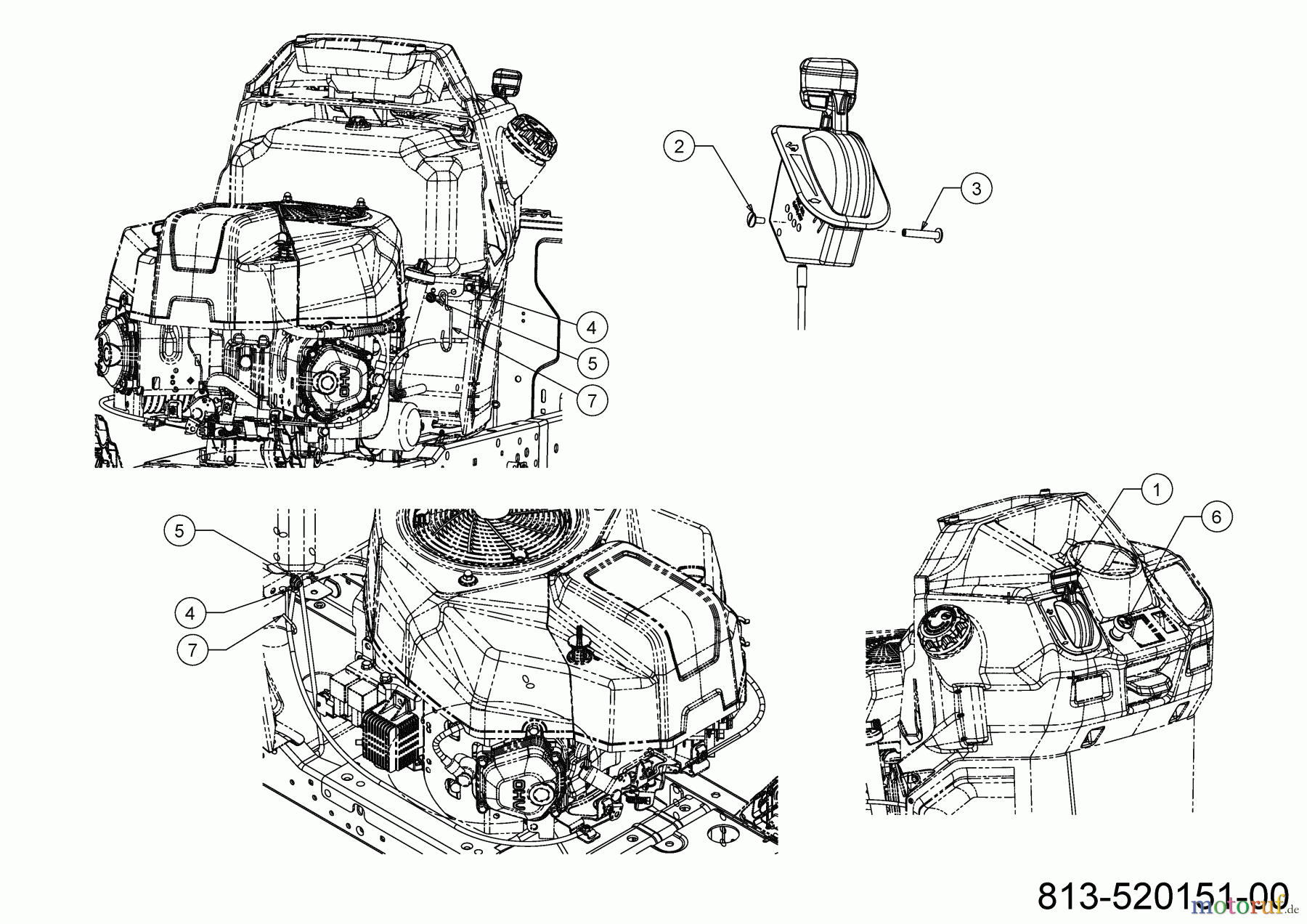  Cub Cadet Tracteurs de pelouse XT2 PS117 13AJA1TT603 (2023) Commande de choke et gaz