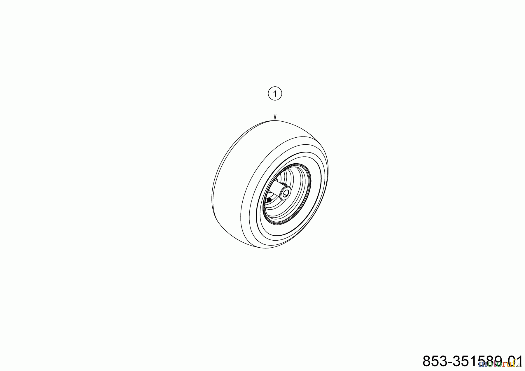  Cub Cadet Zero Turn XZ5 L137 17AIEAC3603 (2023) Roues avant