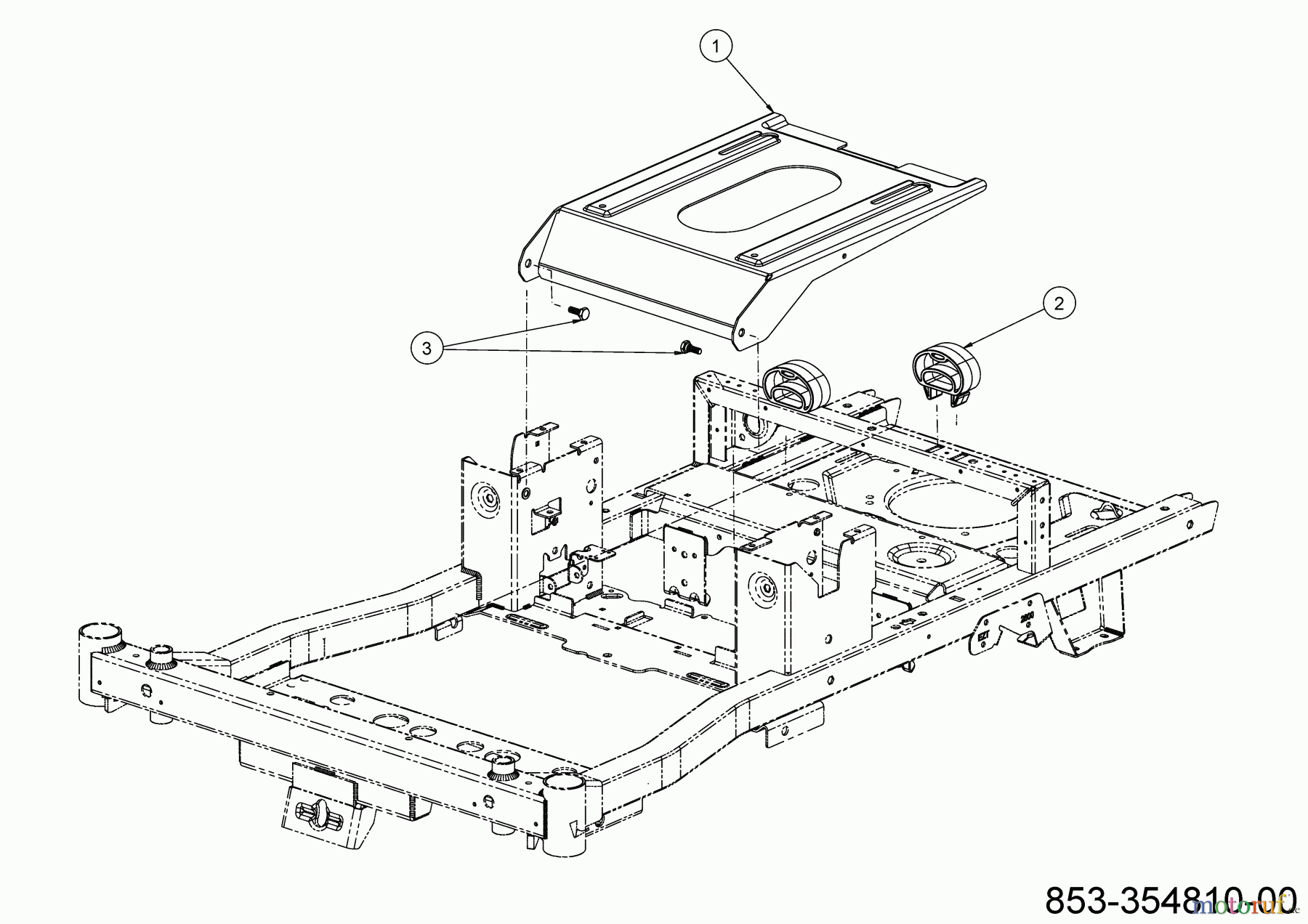  Cub Cadet Zero Turn XZ6 S117 17AIGBYN603 (2023) Support de siège