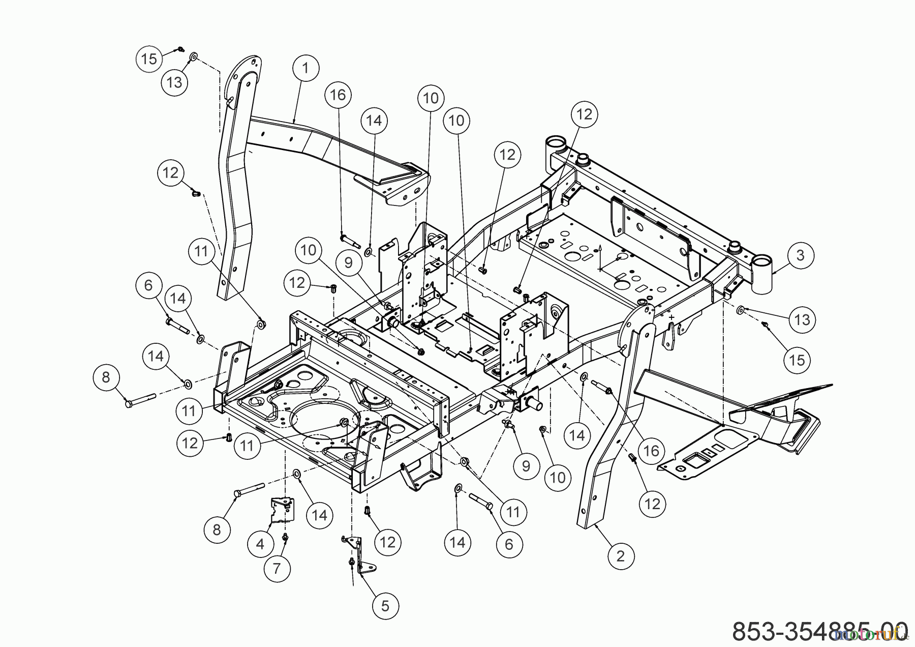  Cub Cadet Zero Turn XZ8 S122 ULTIMA 47AICAB6603 (2023) Châssis