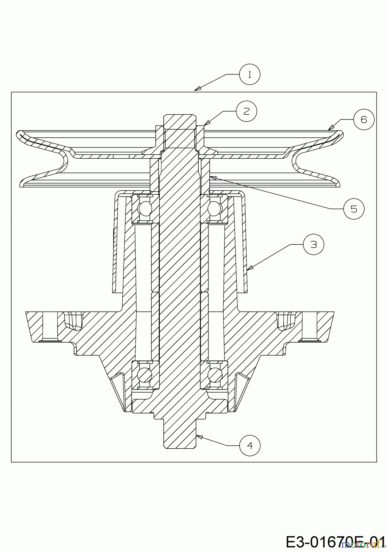  Cub Cadet Tracteurs de pelouse LT3 PR105 13BJ71DN603 (2021) Palier 618-04657A/918-04657A