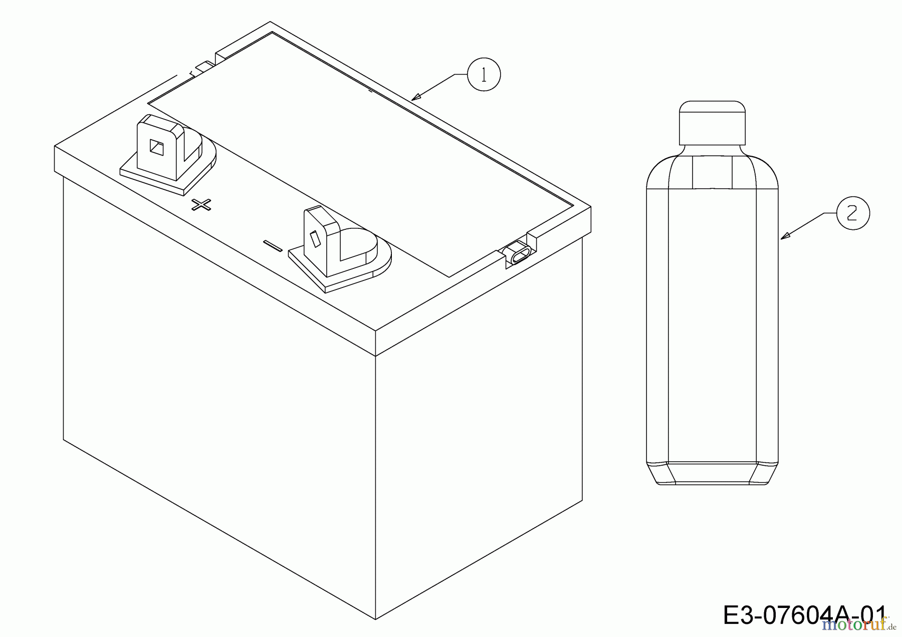  Cub Cadet Zero Turn XZ5 L107 17AAEACS603 (2021) Batterie