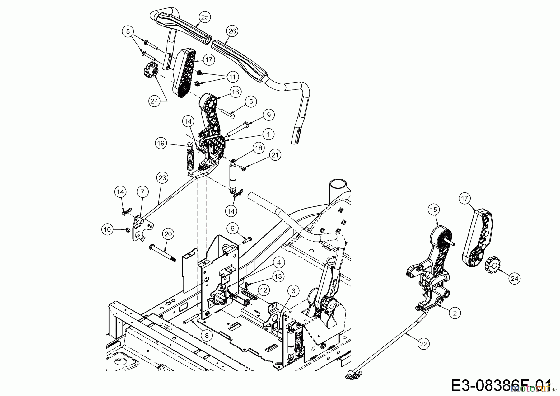  Cub Cadet Zero Turn XZ5 L137 17AIEACI603 (2021) Système direction