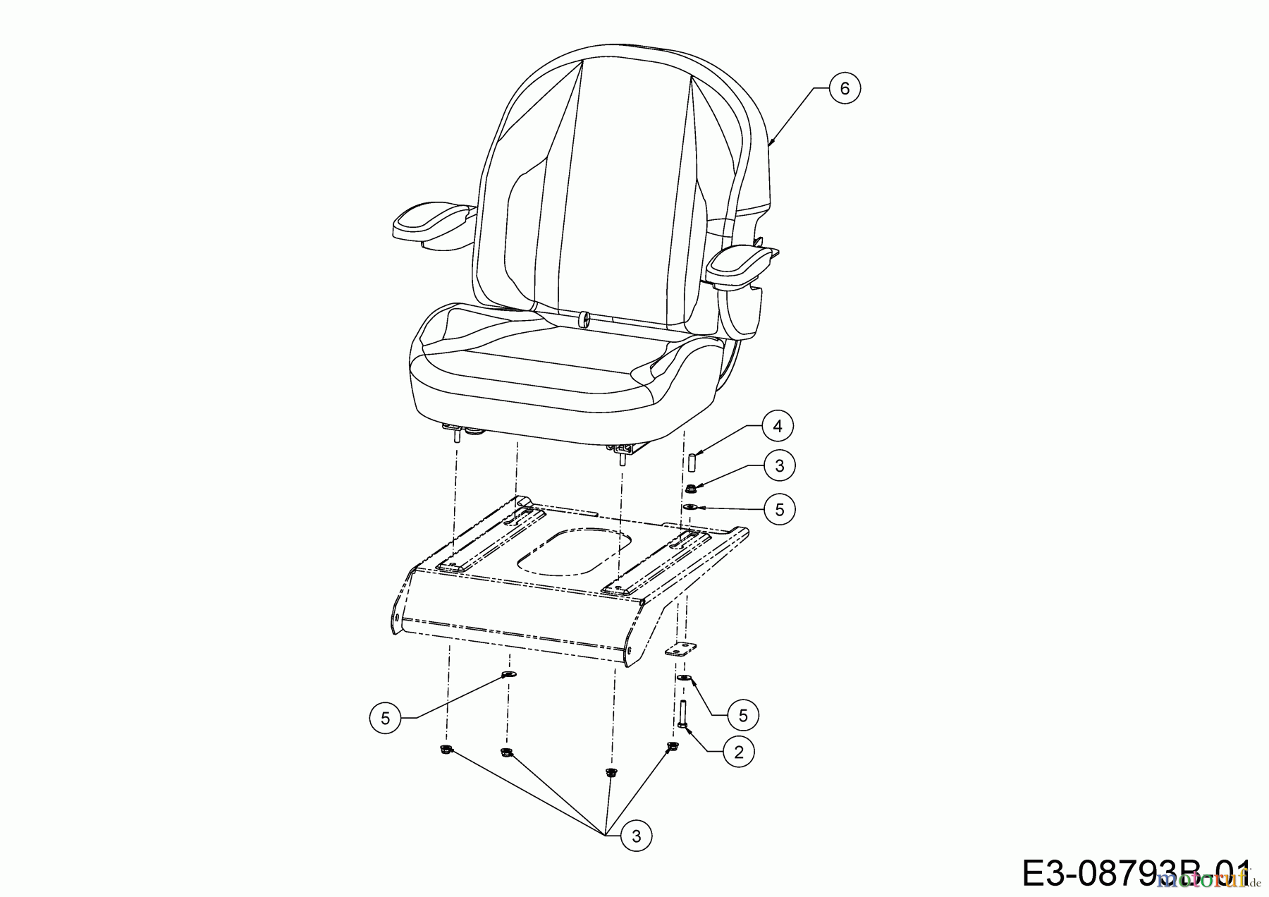  Cub Cadet Zero Turn XZ5 L107 17AAEACS603 (2021) Siège