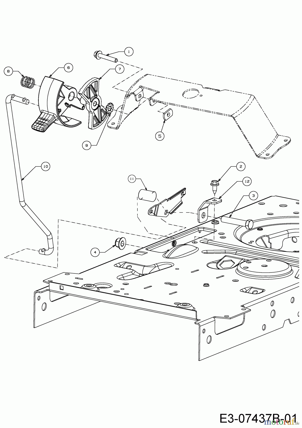  Wolf-Garten Tracteurs de pelouse E 13/96 H 13AB795F650  (2020) Frein d`arrêt