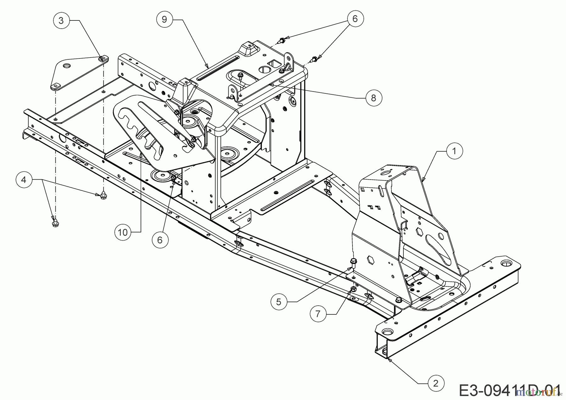  Wolf-Garten Tracteurs de pelouse Scooter Hydro 13A721SD650  (2020) Châssis