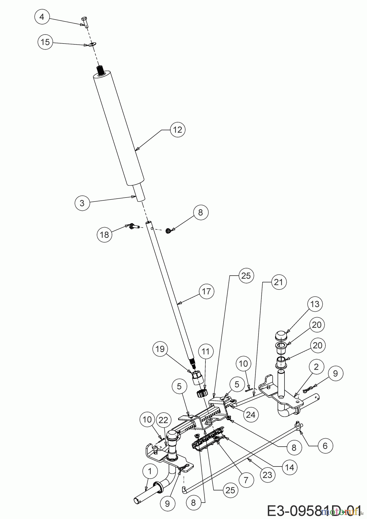  Wolf-Garten Tracteurs de pelouse Scooter 13B326SC650  (2020) Système direction