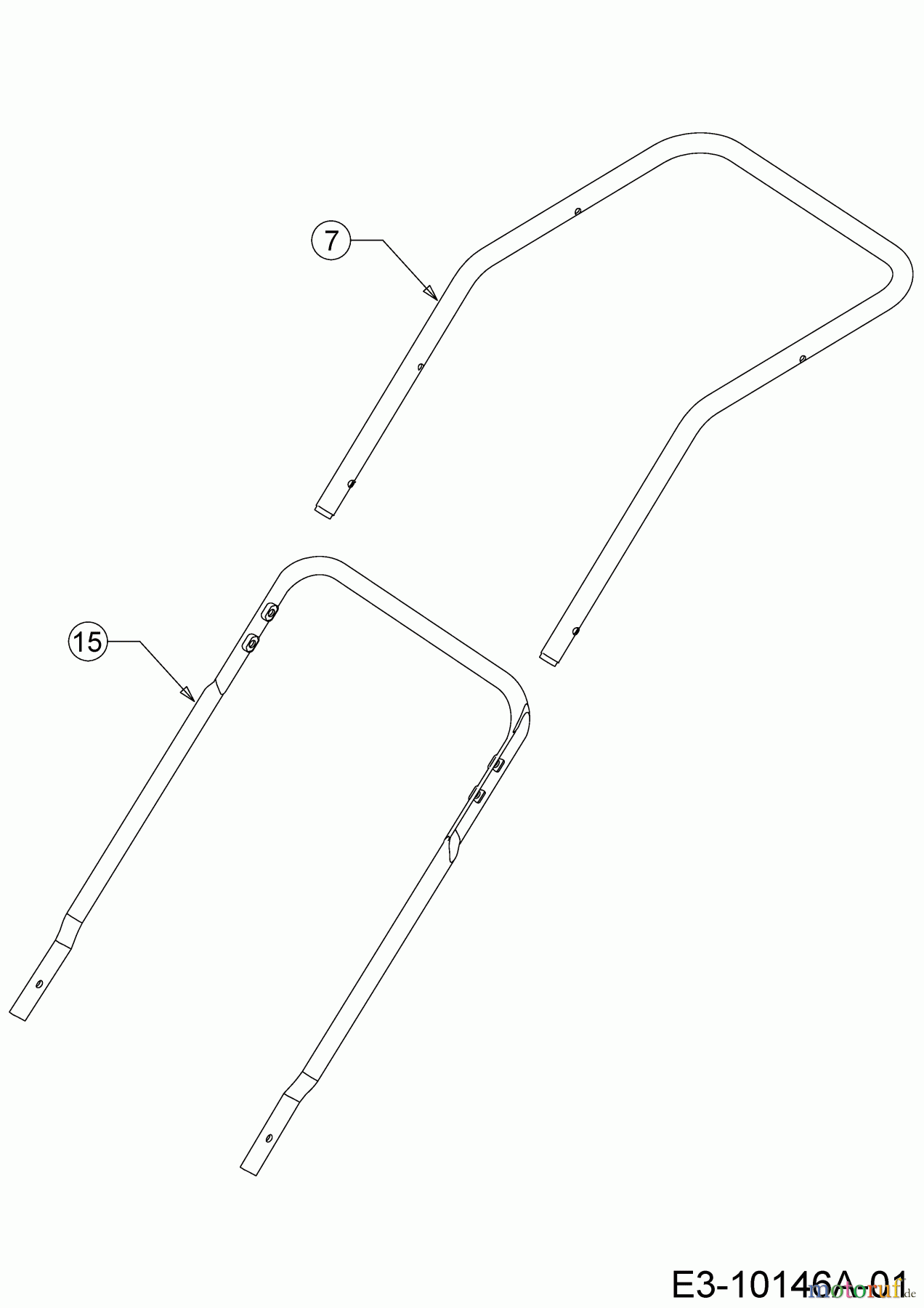  Wolf-Garten Tondeuse électrique Expert 40 E 18CWH1K-650  (2020) Brancard