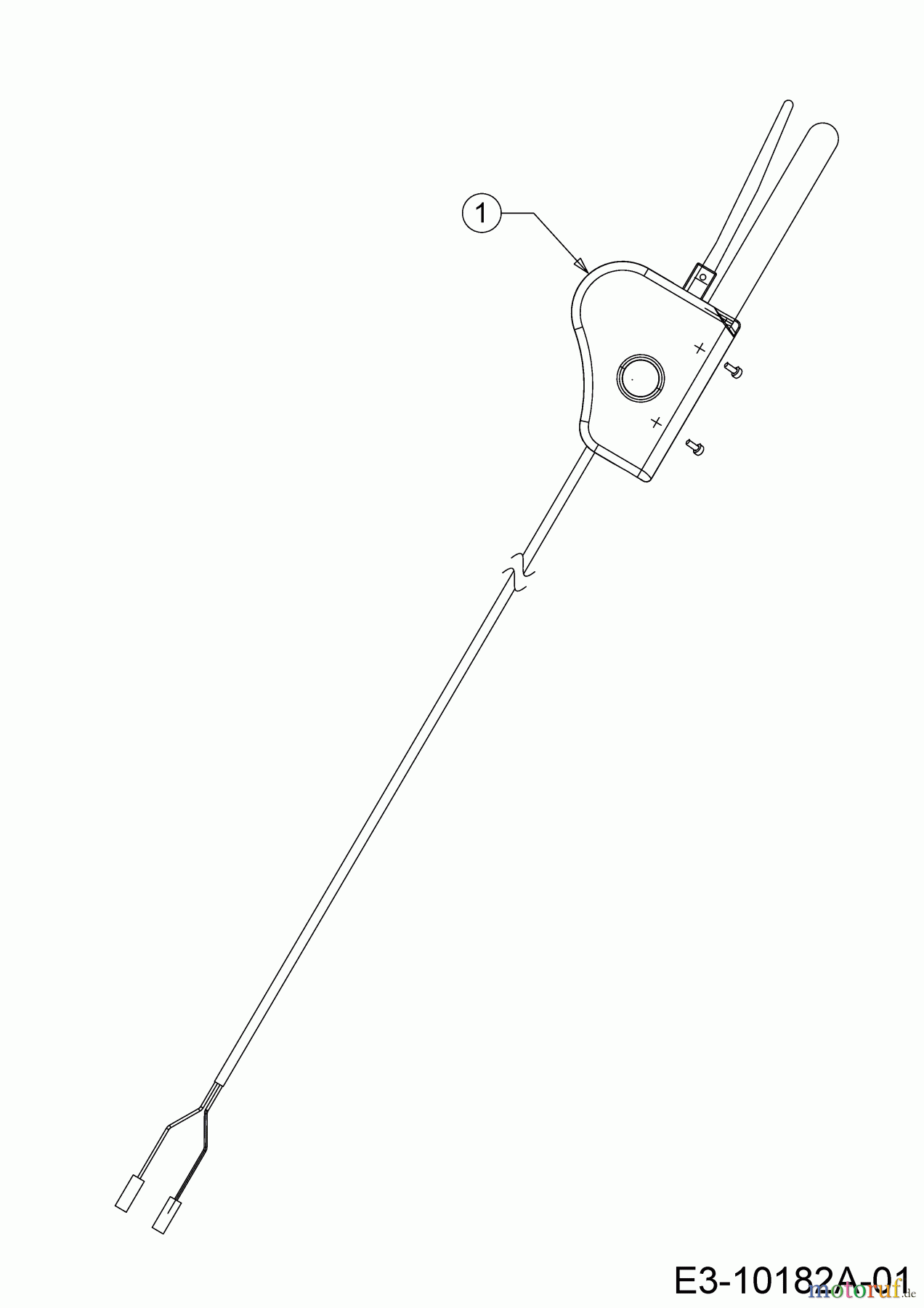  Wolf-Garten Tondeuse électrique Expert 37 E 18CWG1H-C50  (2015) Commutateur