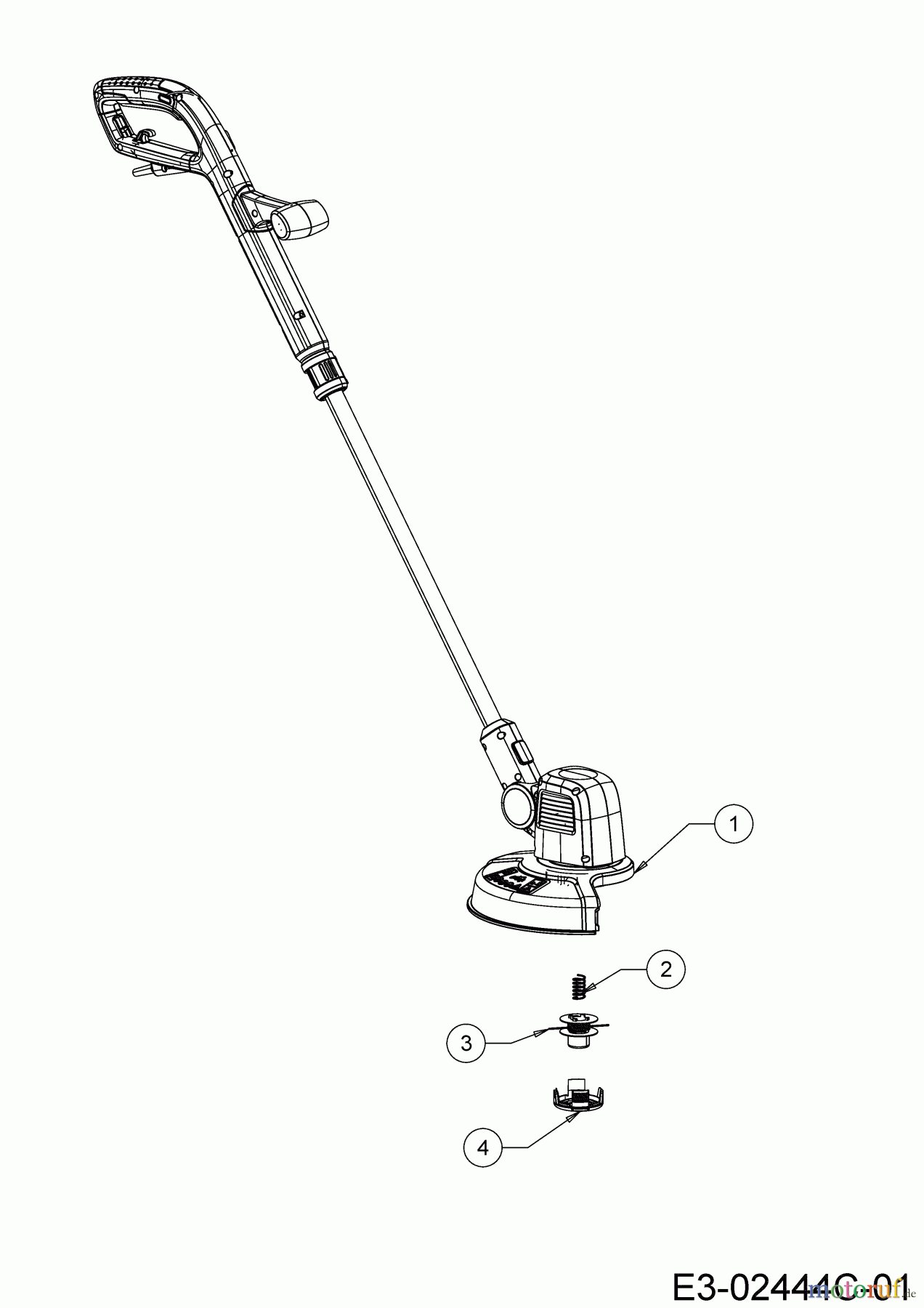  Wolf-Garten Débroussailleuses électrique LYCOS E/350 T 41AE3TDT650 (2022) Machine de base