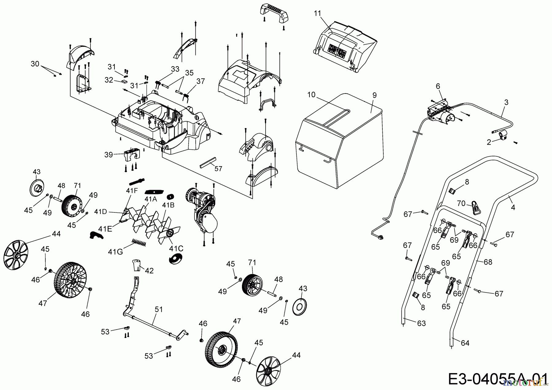 Wolf-Garten Scarificateur électrique VS 302 E 16BFDEKA650  (2021) Machine de base