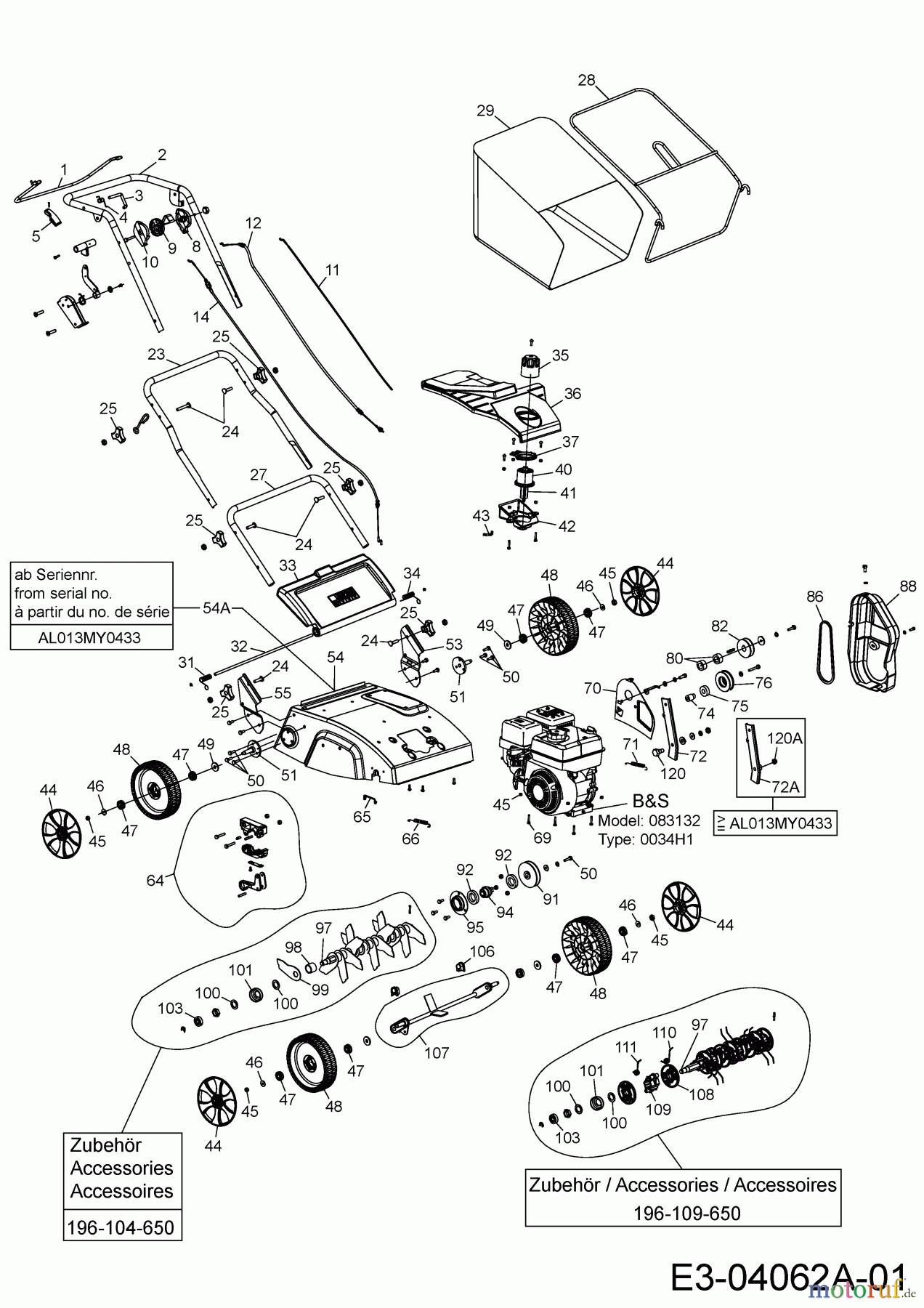  Wolf-Garten Scarificateur thermique VA 357 B 16CHGJ0F650  (2021) Machine de base