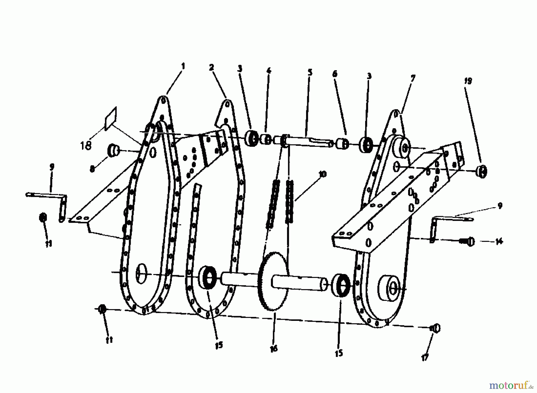 Gutbrod Motobineuse MB 60-52 07512.07  (1985) Transmission de chaine