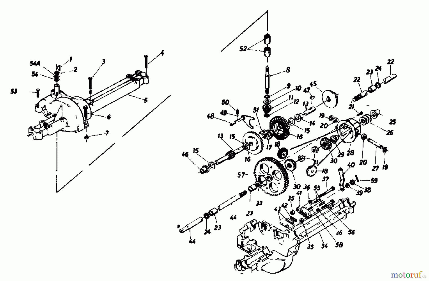  Gutbrod Tracteurs de pelouse 610 EBS 02651.02  (1986) Boîte de vitesse