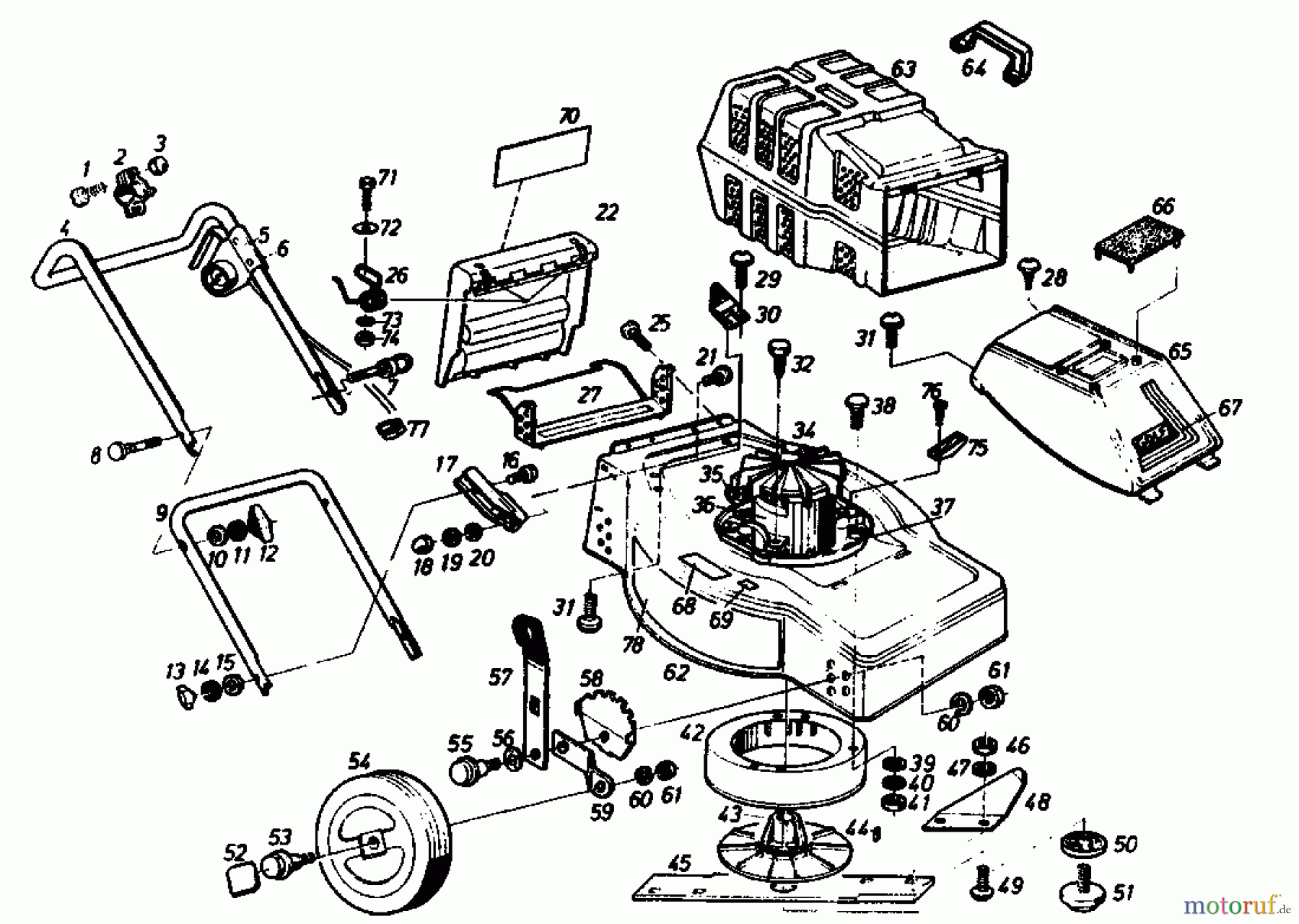  Golf Tondeuse électrique 245 HLE 02623.08  (1987) Machine de base