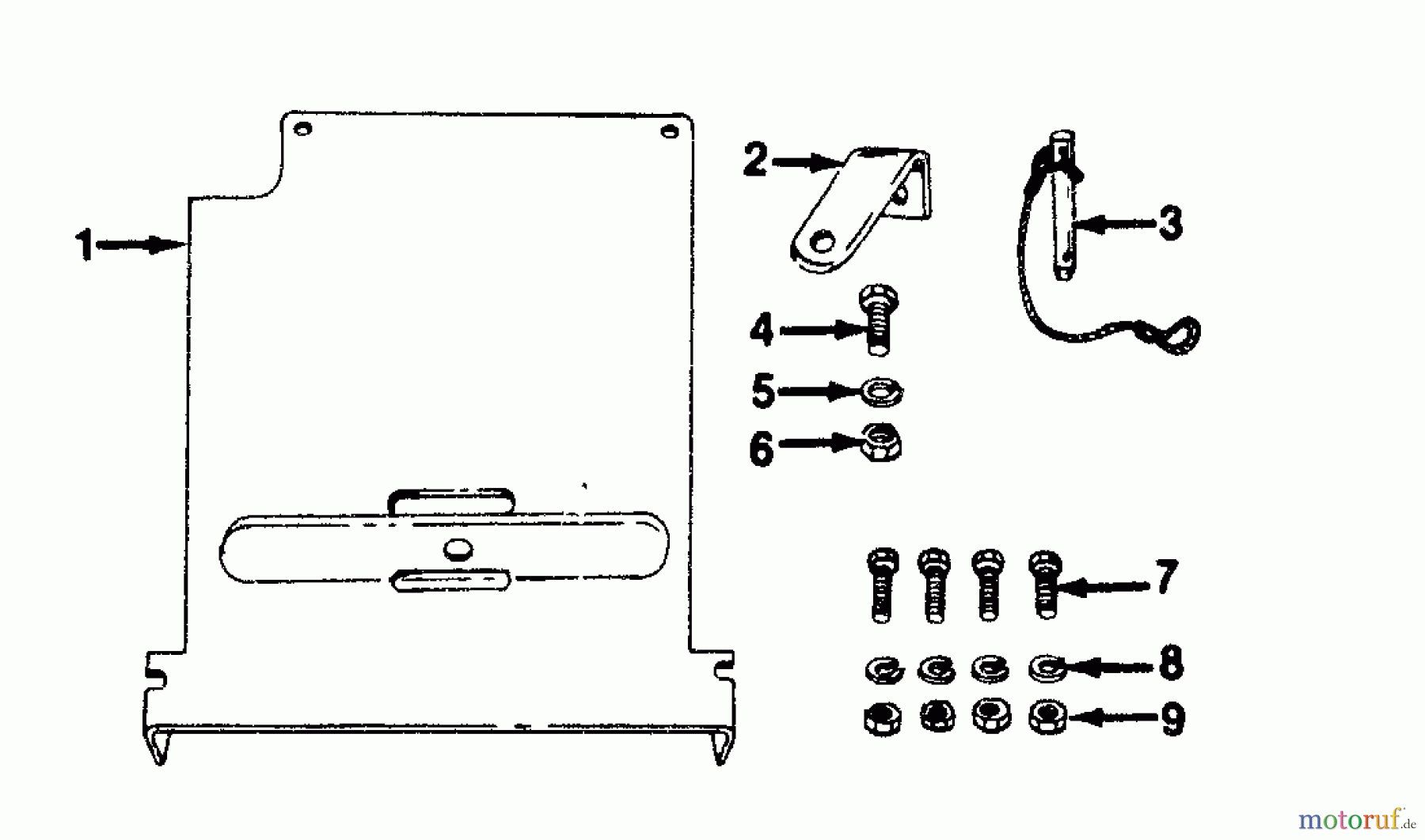  Columbia Tracteurs de pelouse RD 11/660 139-5240  (1989) Attelage remorque