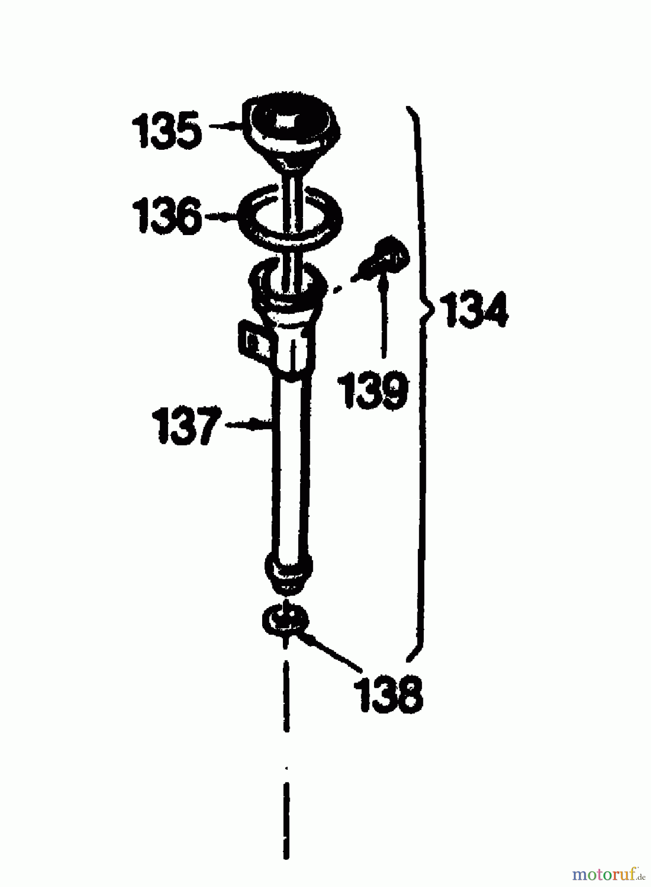  Gutbrod Tondeuse thermique tractée HB 47 R 02847.01  (1989) Controle tige huile