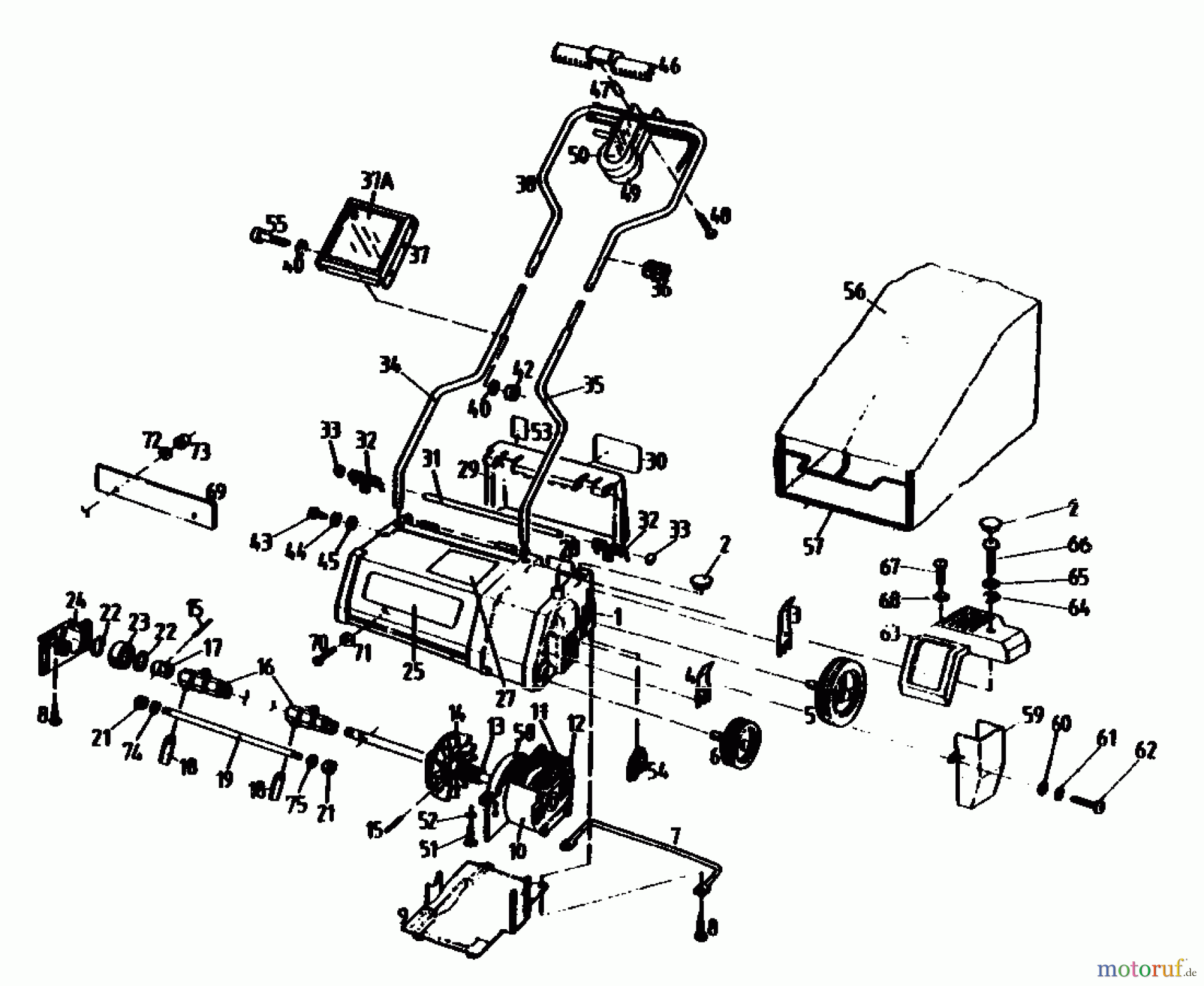  Gutbrod Scarificateur électrique VE 32 02846.04  (1990) Machine de base