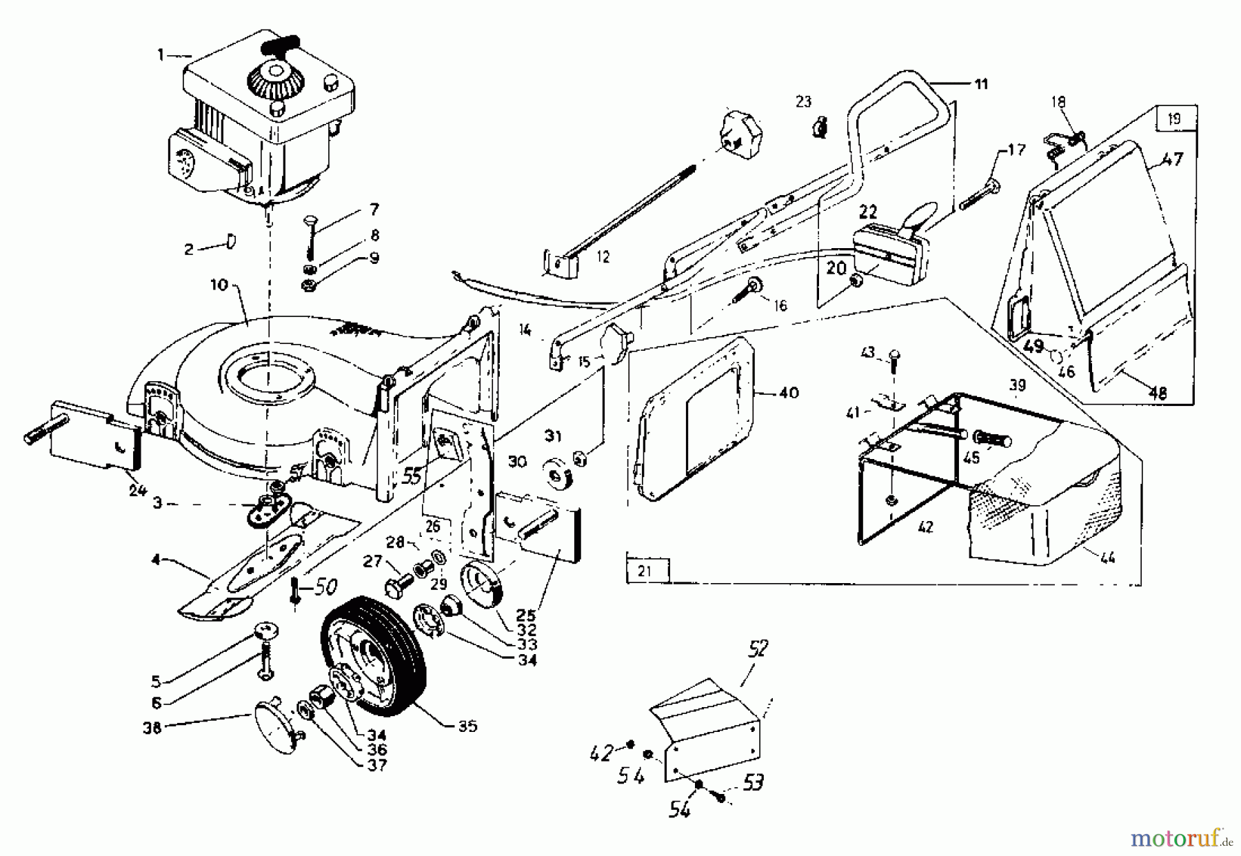  Rotaro Tondeuse thermique ROTARO  48 181-0156  (1991) Machine de base