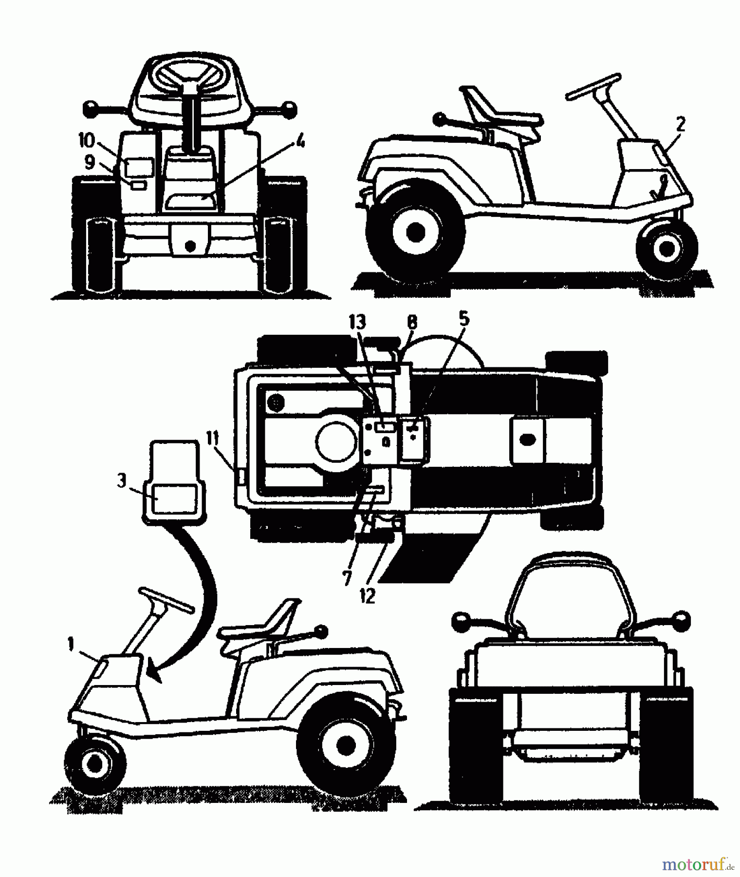  Gutbrod Tracteurs de pelouse ASB 90-10 04015.01  (1991) Décalcomanie