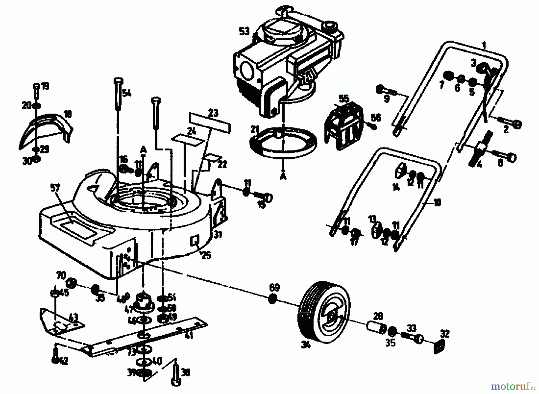  Golf Tondeuse thermique 248 S 4 02670.01  (1991) Machine de base