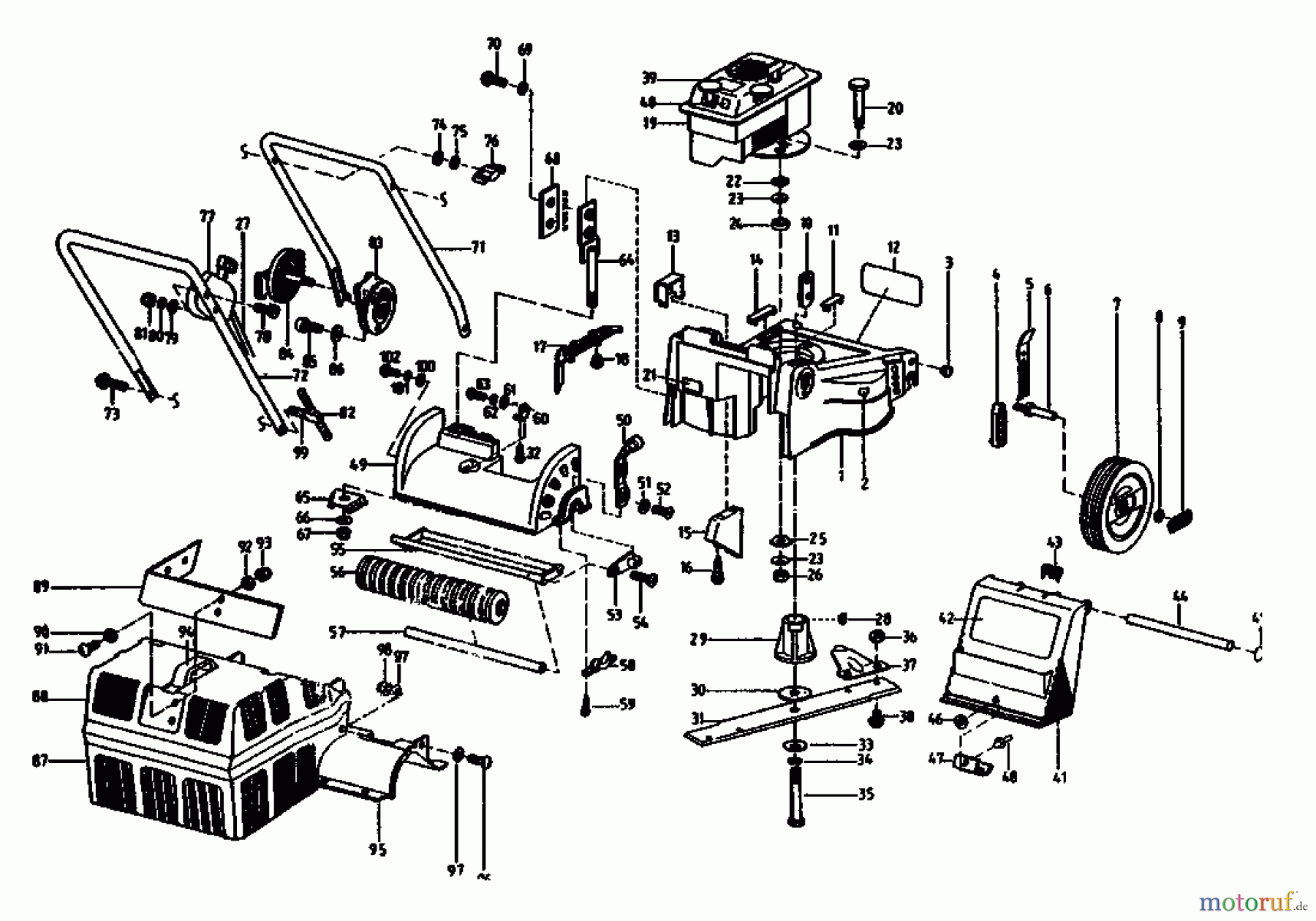  Gutbrod Tondeuse thermique HB 40 BS-RR 02807.01  (1992) Machine de base