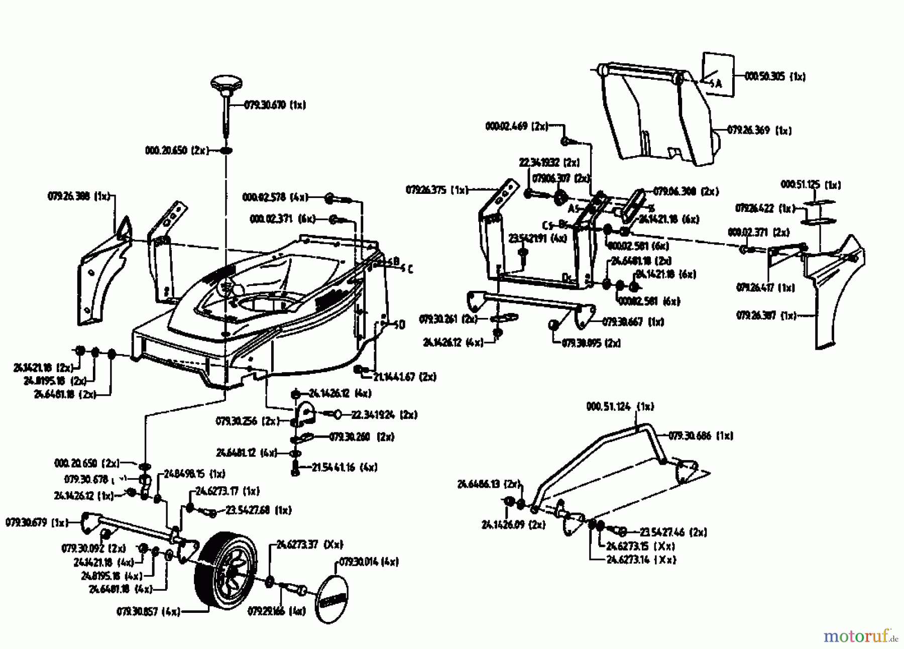  Gutbrod Tondeuse électrique HE 48 L 02817.01  (1993) Machine de base