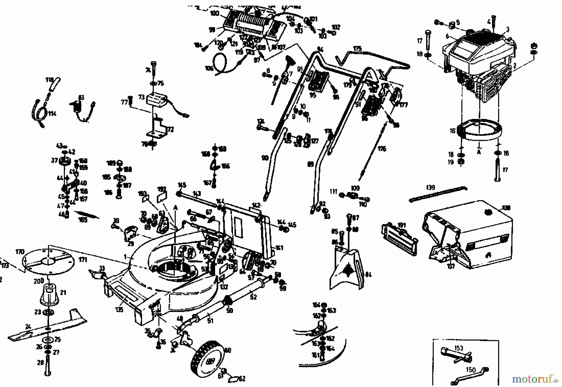  Gutbrod Tondeuse thermique tractée MH 454 REB 04006.08  (1993) Machine de base