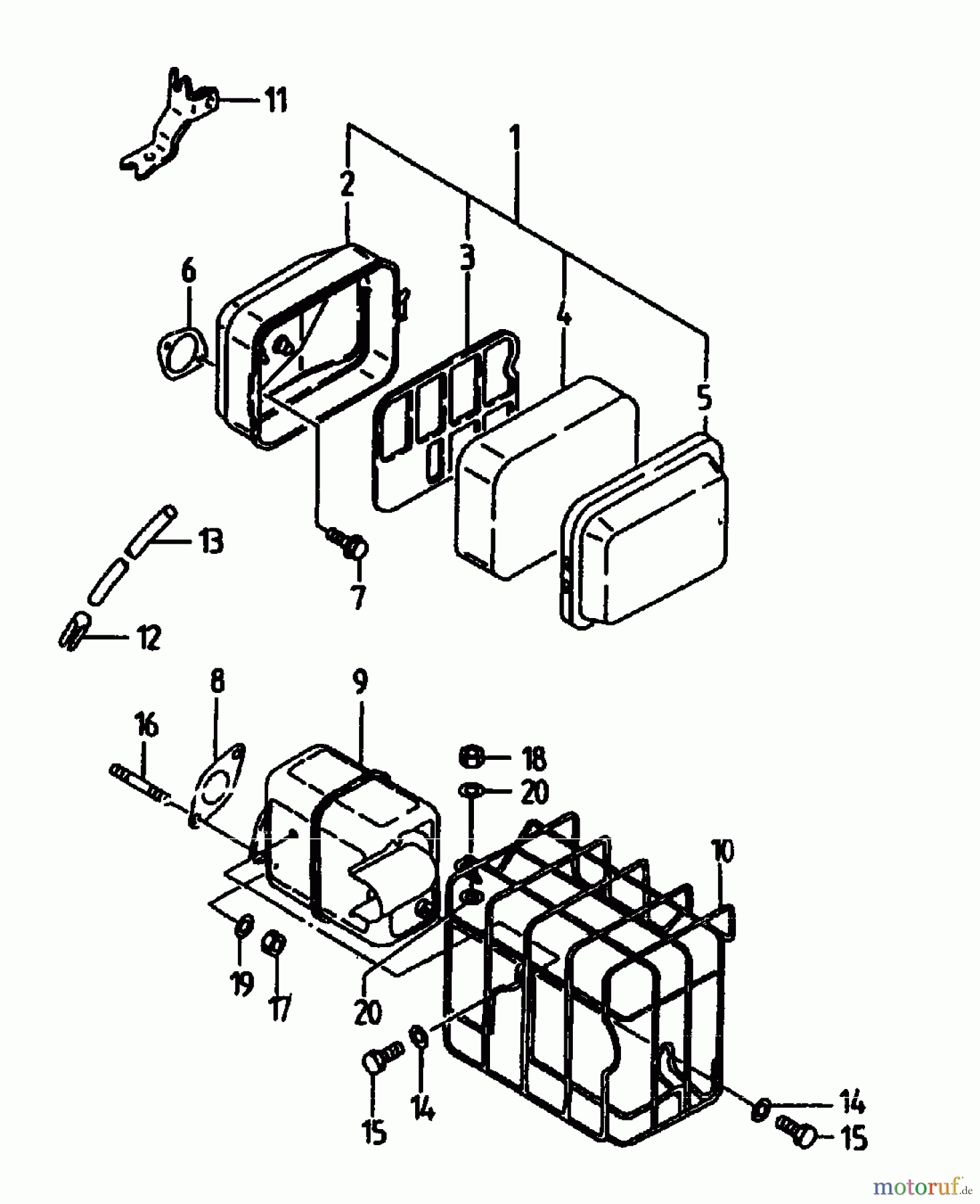  Gutbrod Motofaucheuse BM 107 07517.03  (1994) Accessoires moteur