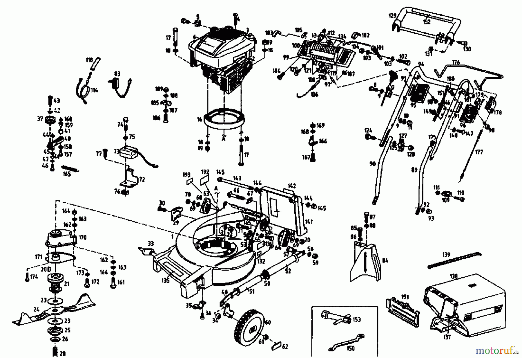  Gutbrod Tondeuse thermique tractée MH 454 RSEB 04024.01  (1994) Machine de base