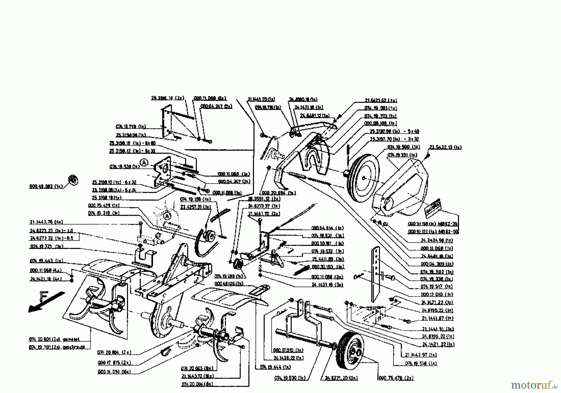  Gutbrod Motobineuse MB 62-50 07518.04  (1995) Machine de base