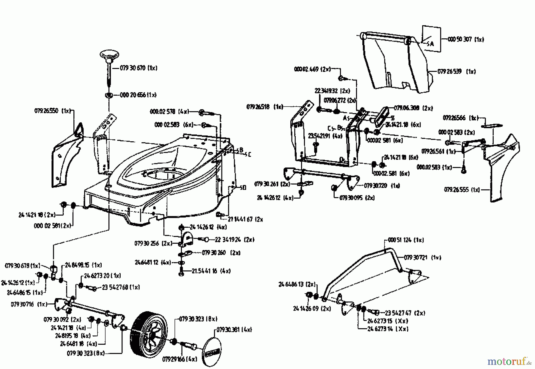  Gutbrod Tondeuse thermique HB 42 LE 04028.03  (1995) Machine de base