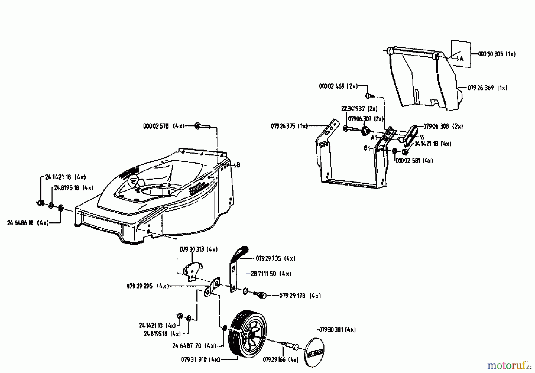  Gutbrod Tondeuse électrique HE 48 02817.04  (1995) Machine de base
