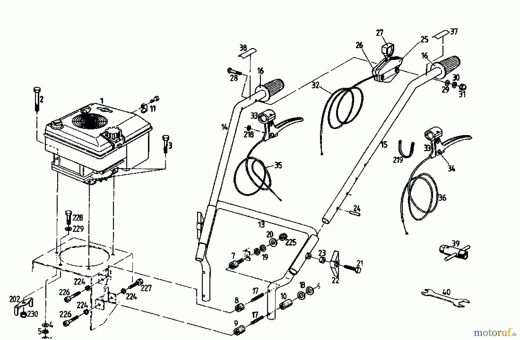  Gutbrod Motofaucheuse BM 710 07515.03  (1995) Brancard