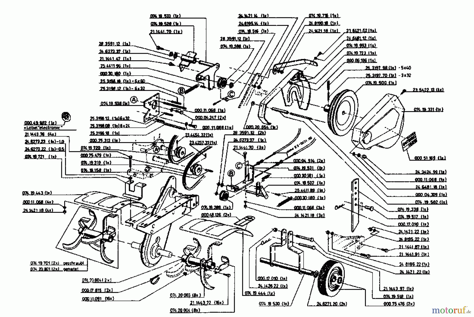  Gutbrod Motobineuse MB 62-52 07518.02  (1995) Machine de base